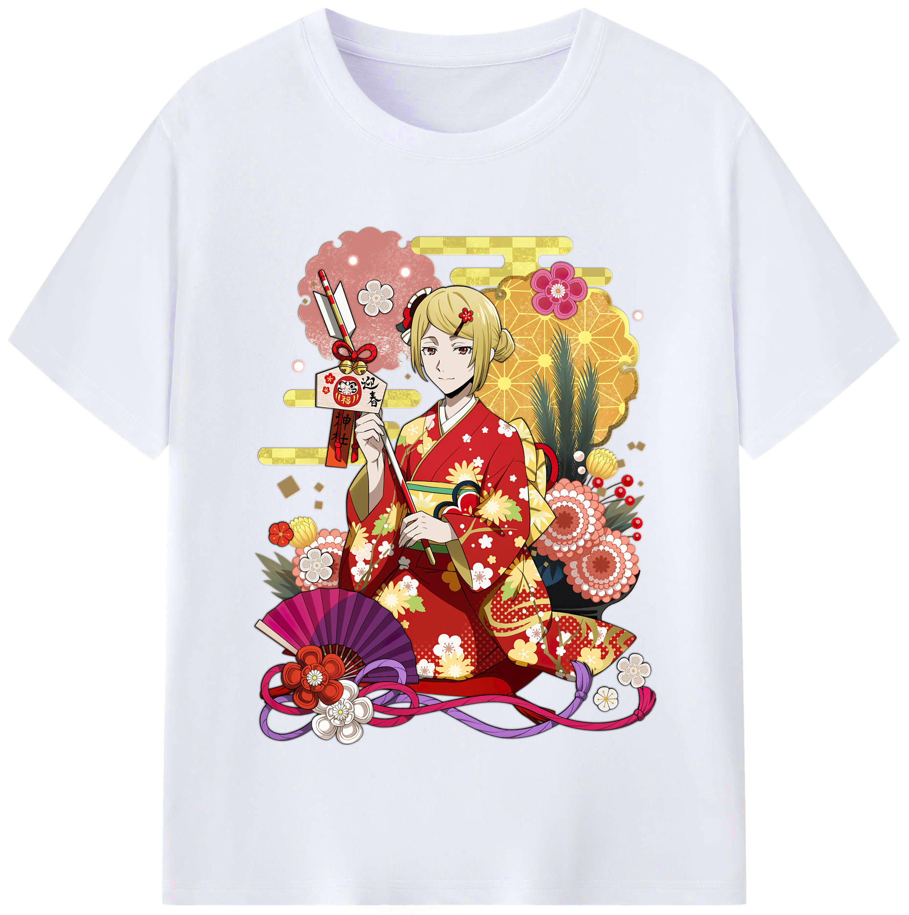 （画像用） 文豪ストレイドッグス Bungo Stray Dogs レディースカジュアルプリントTシャツ（綿100％）