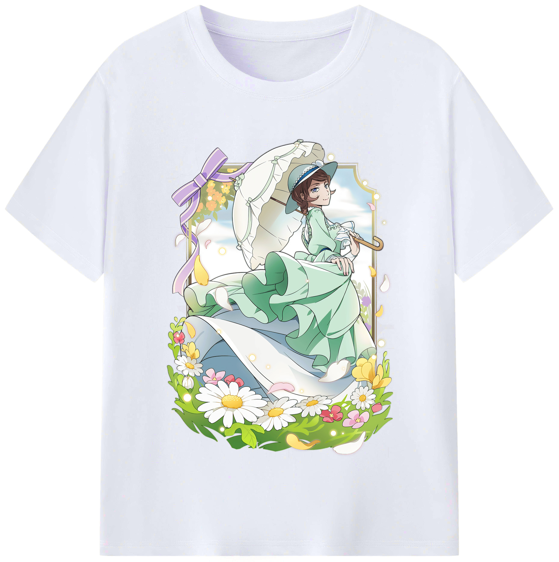 （画像用） 文豪ストレイドッグス Bungo Stray Dogs レディースカジュアルプリントTシャツ（綿100％）