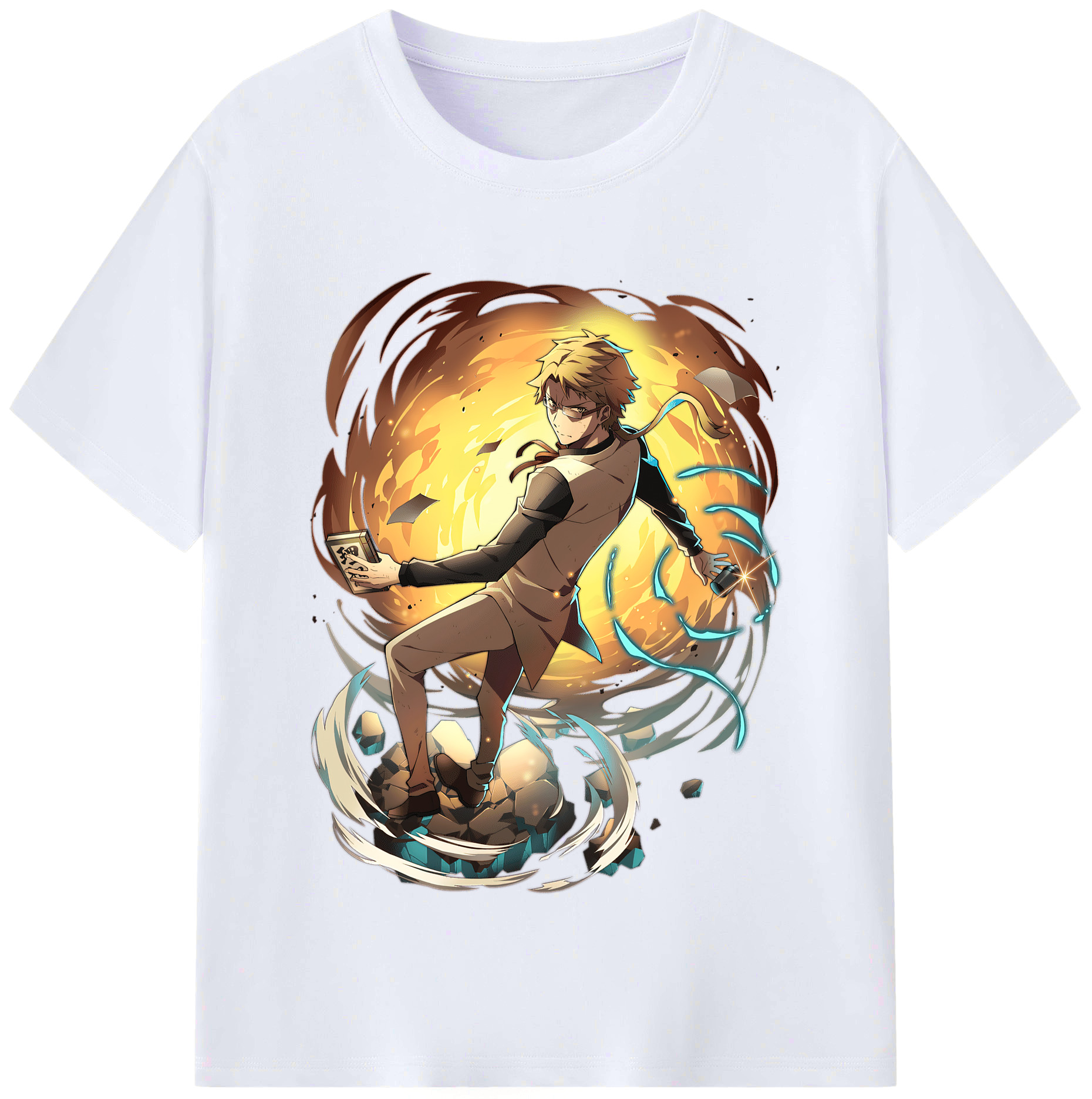（画像用） 文豪ストレイドッグス Bungo Stray Dogs レディースカジュアルプリントTシャツ（綿100％）