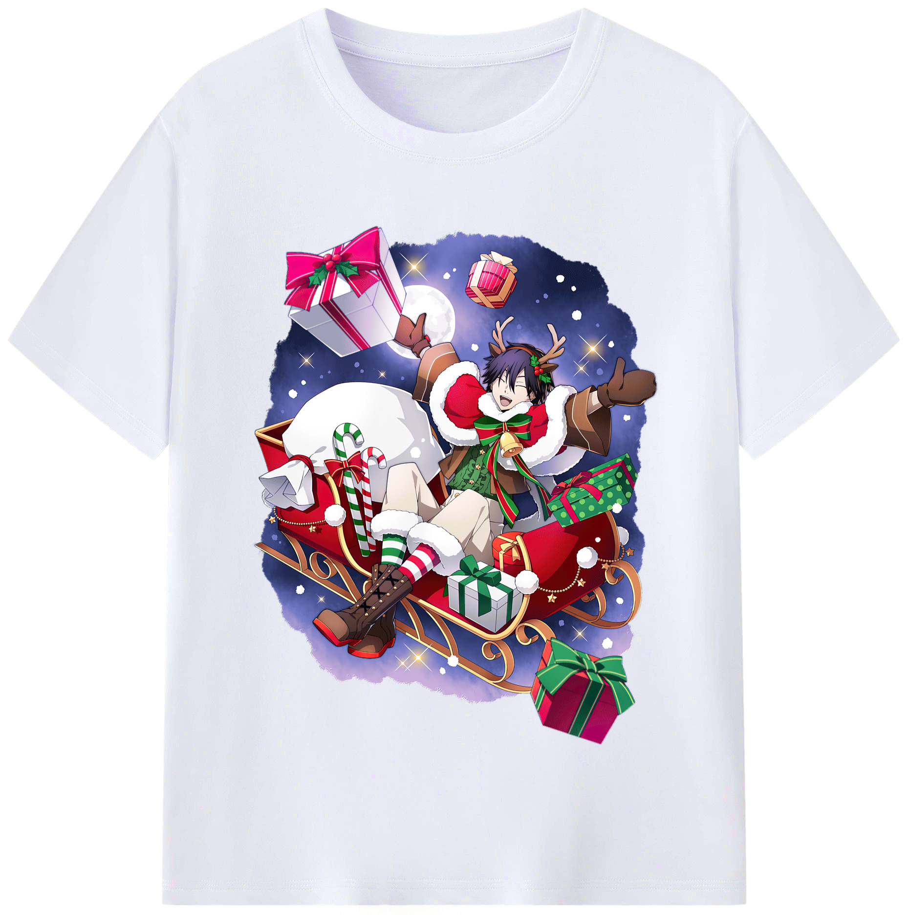 （画像用） 文豪ストレイドッグス Bungo Stray Dogs レディースカジュアルプリントTシャツ（綿100％）
