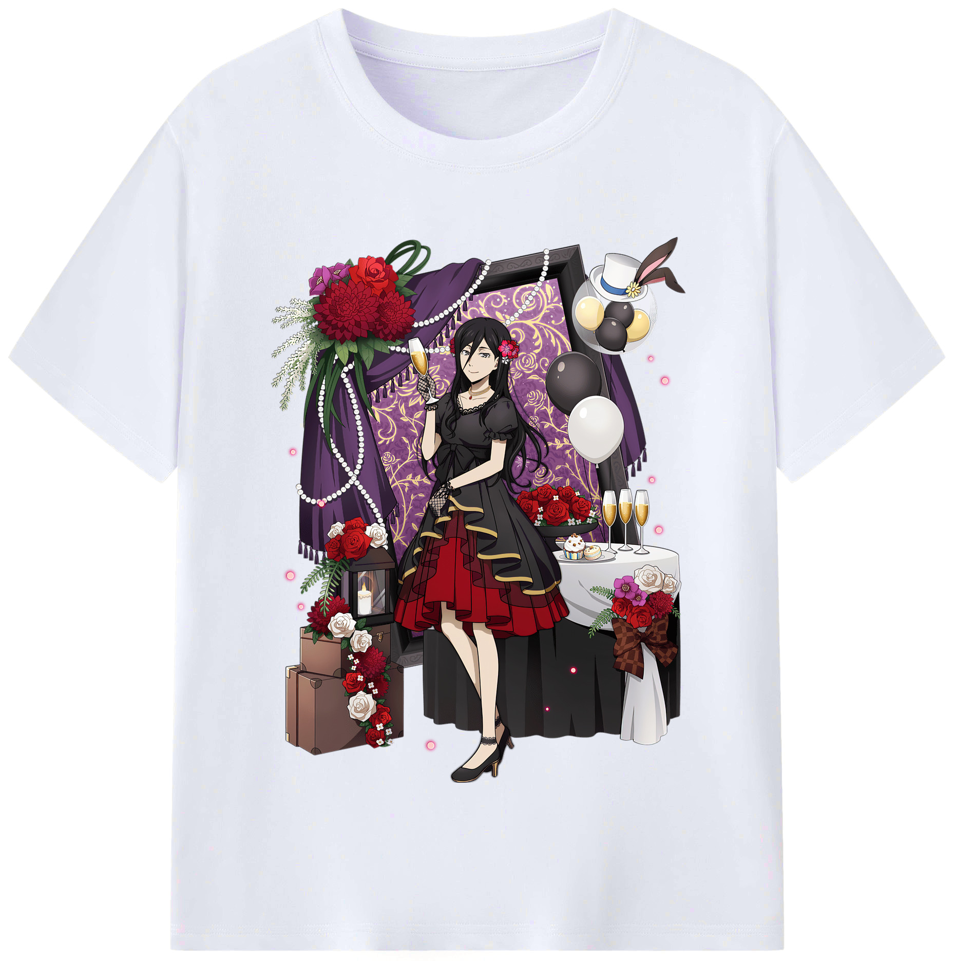 （画像用） 文豪ストレイドッグス Bungo Stray Dogs レディースカジュアルプリントTシャツ（綿100％）