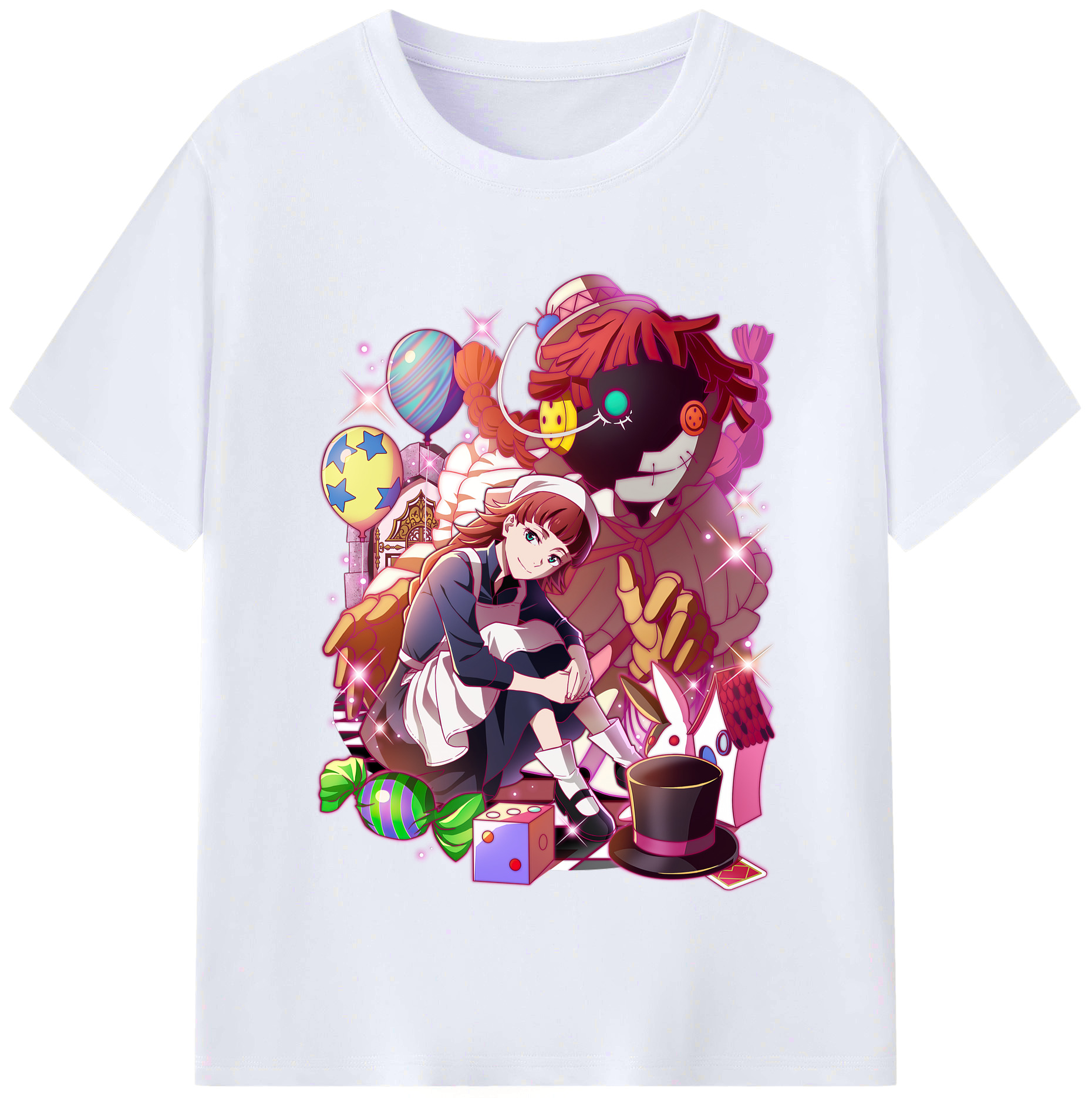 （画像用） 文豪ストレイドッグス Bungo Stray Dogs レディースカジュアルプリントTシャツ（綿100％）