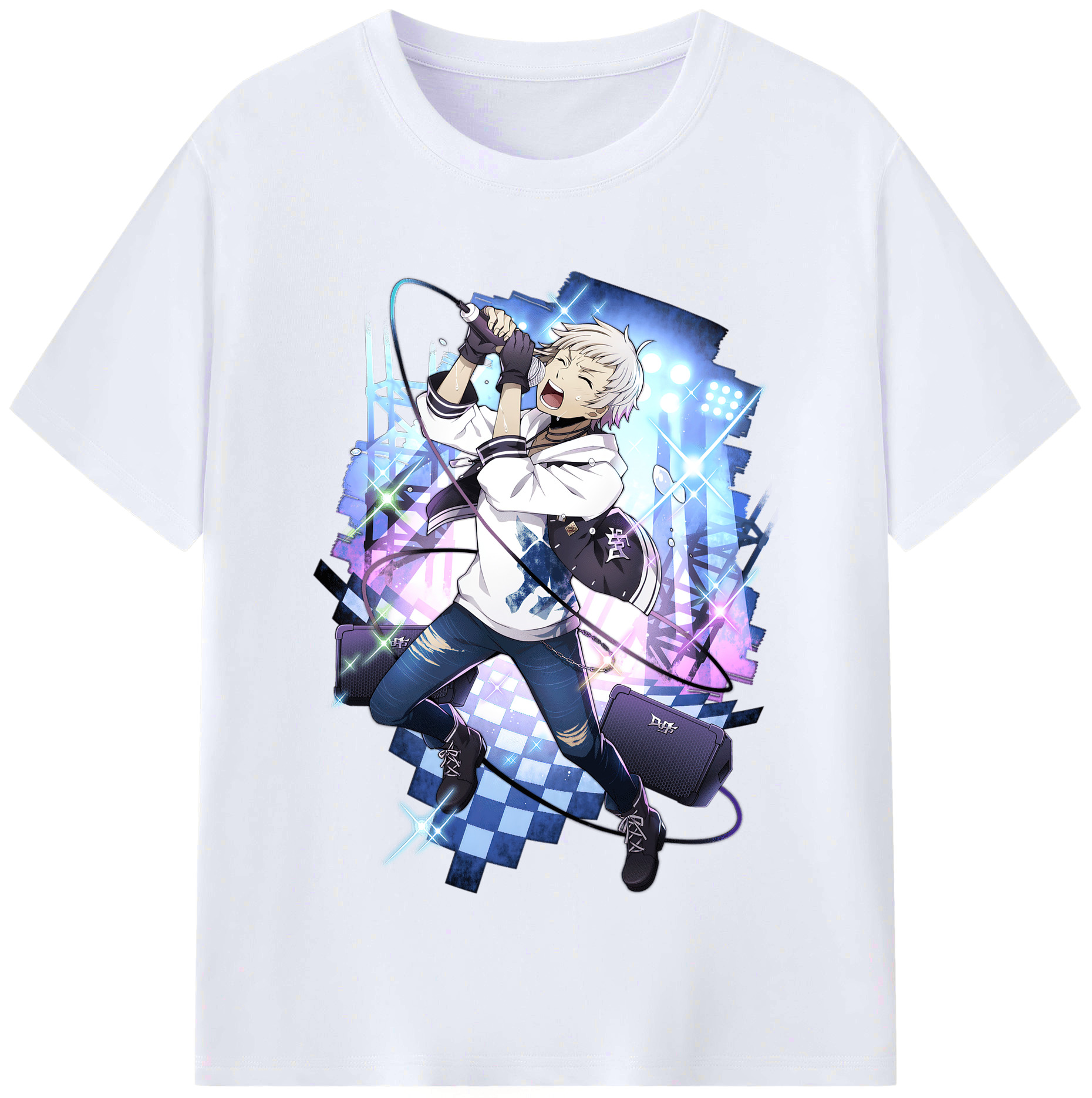 （画像用） 文豪ストレイドッグス Bungo Stray Dogs レディースカジュアルプリントTシャツ（綿100％）