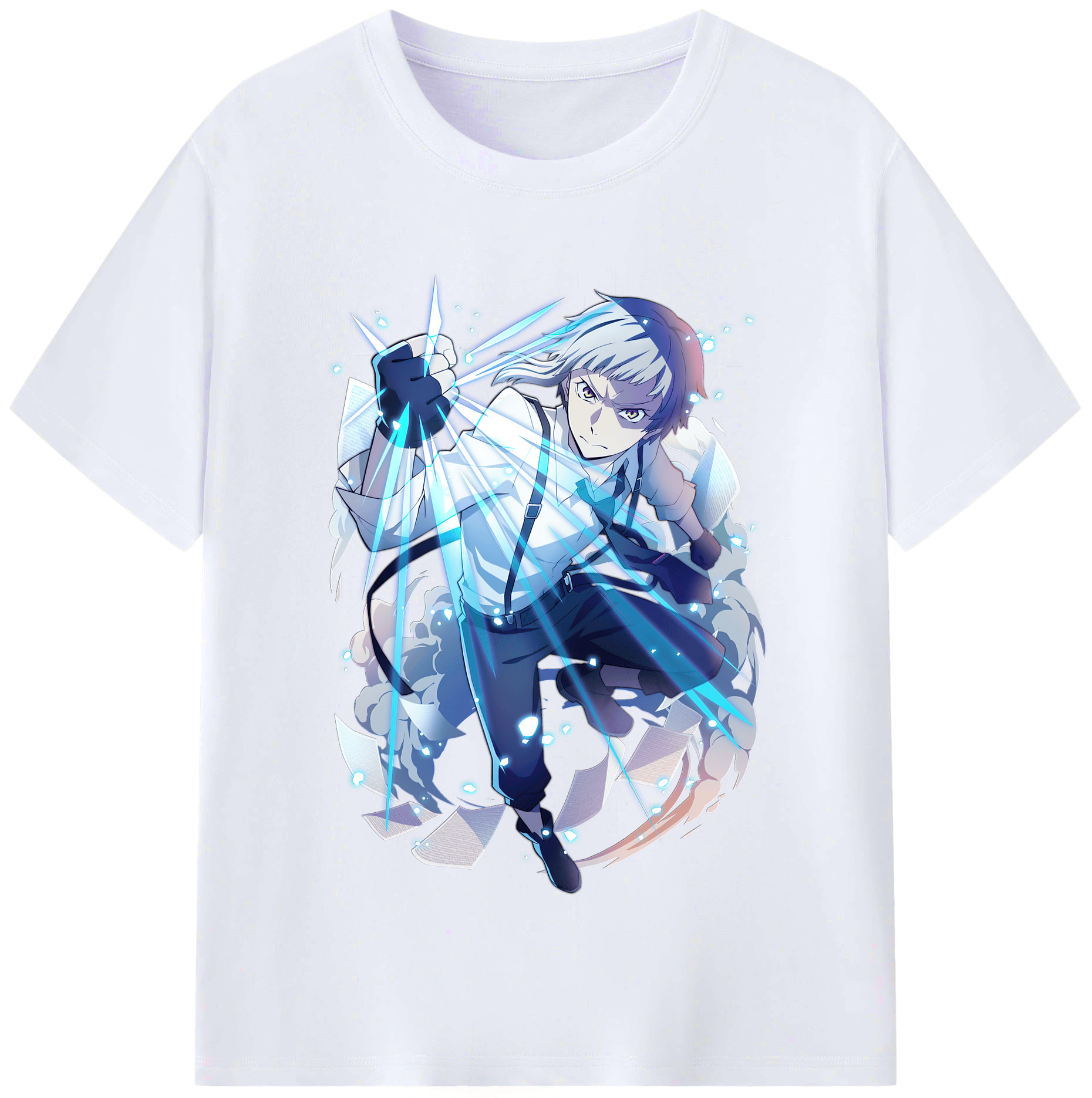 （画像用） 文豪ストレイドッグス Bungo Stray Dogs レディースカジュアルプリントTシャツ（綿100％）