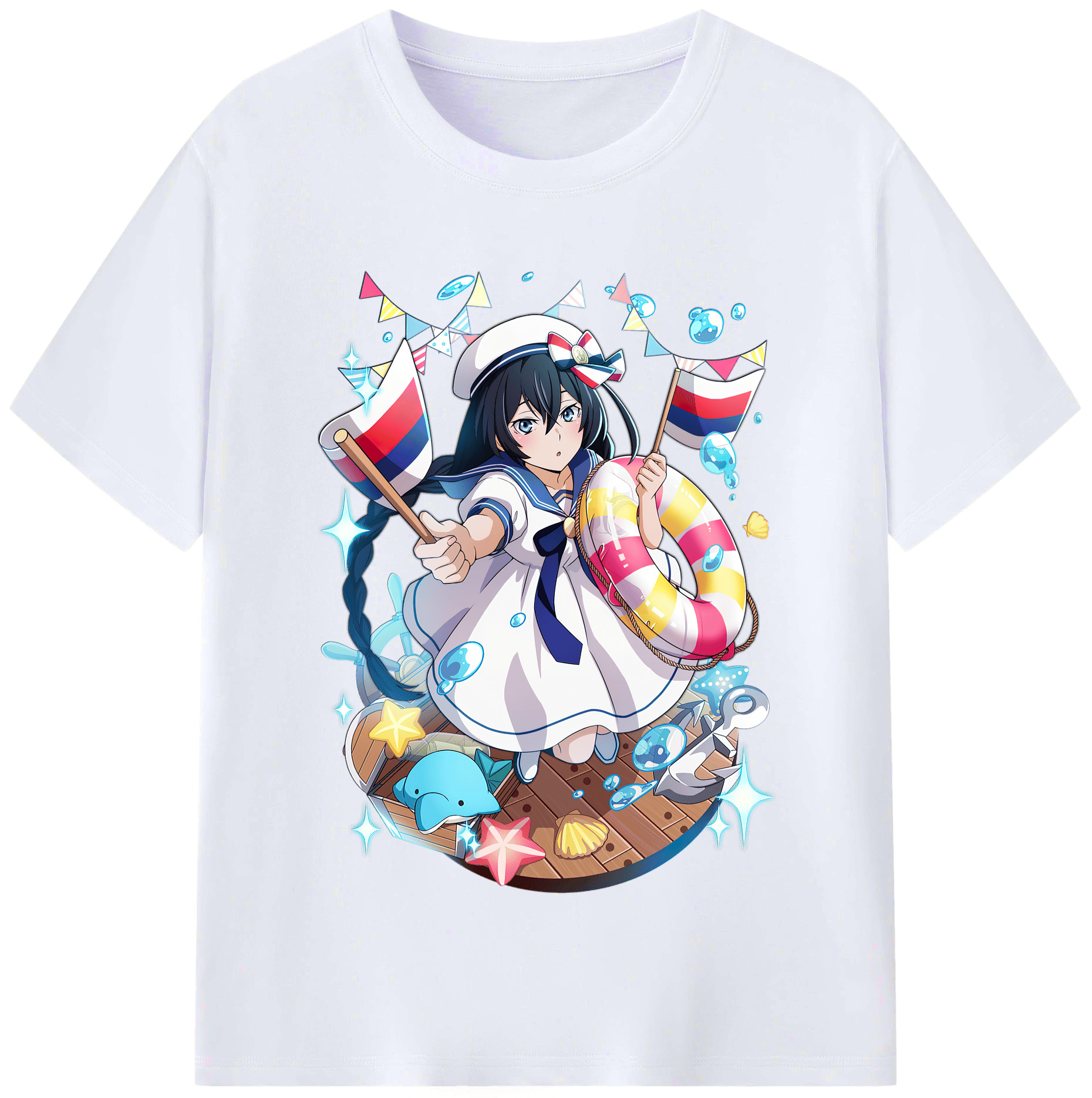 （画像用） 文豪ストレイドッグス Bungo Stray Dogs レディースカジュアルプリントTシャツ（綿100％）