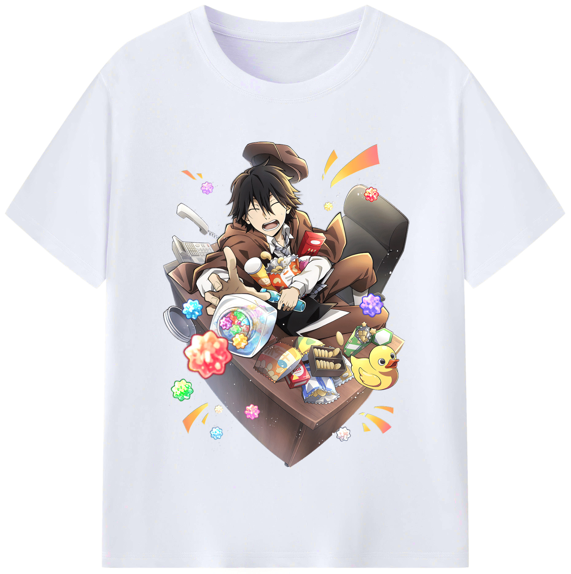 （画像用） 文豪ストレイドッグス Bungo Stray Dogs レディースカジュアルプリントTシャツ（綿100％）