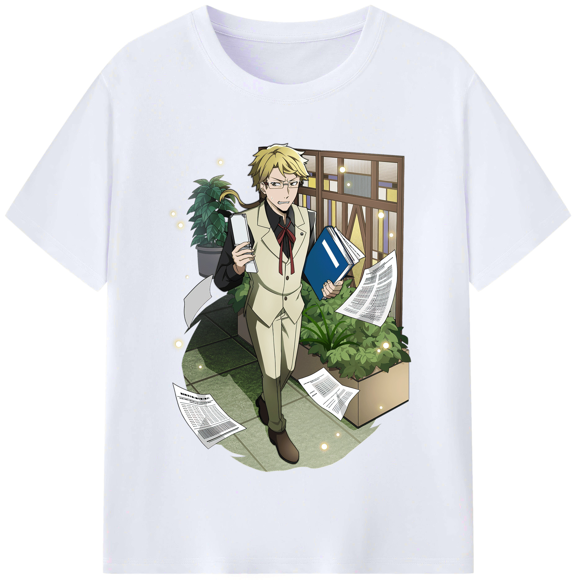 （画像用） 文豪ストレイドッグス Bungo Stray Dogs レディースカジュアルプリントTシャツ（綿100％）