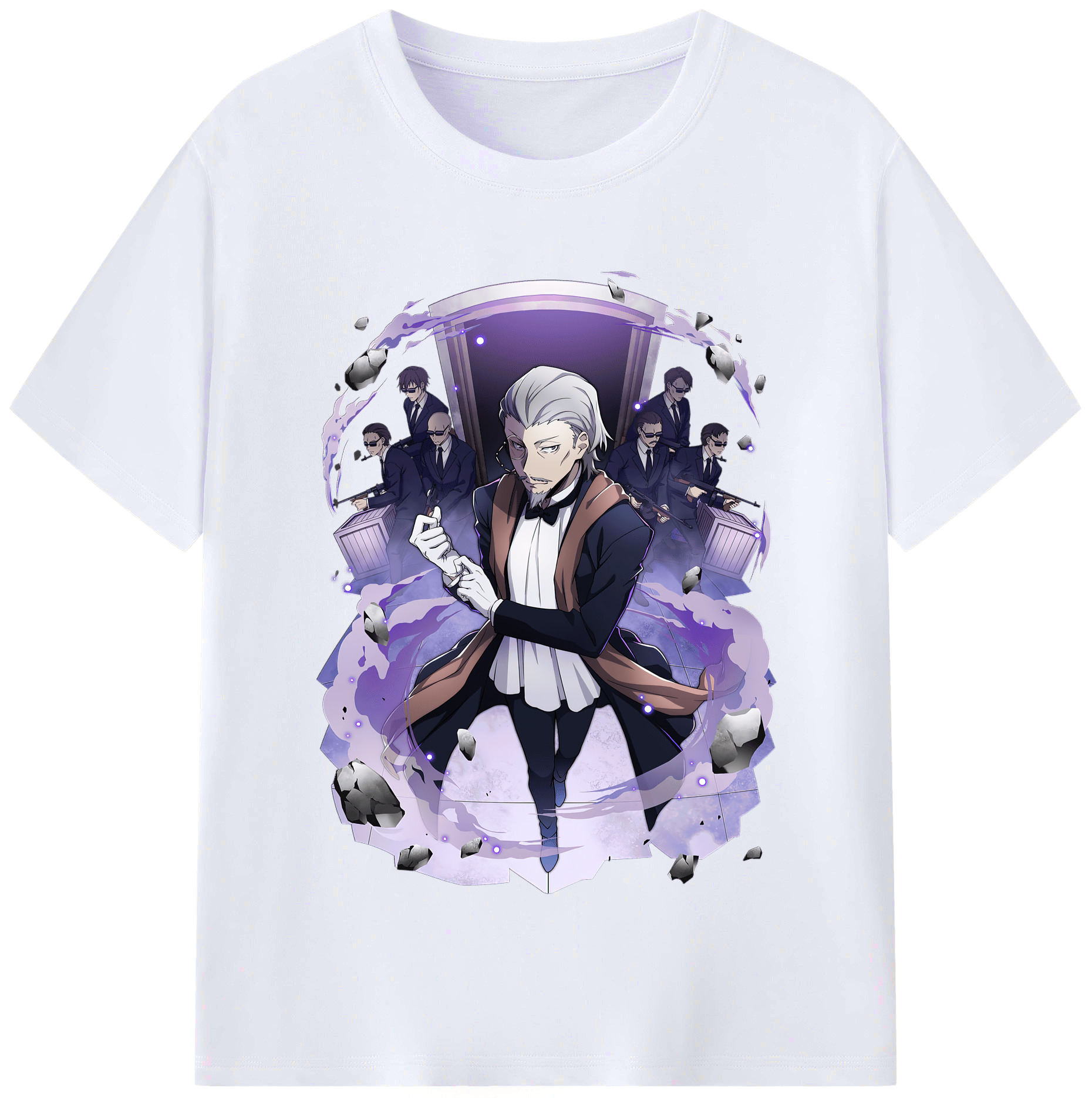 （画像用） 文豪ストレイドッグス Bungo Stray Dogs レディースカジュアルプリントTシャツ（綿100％）