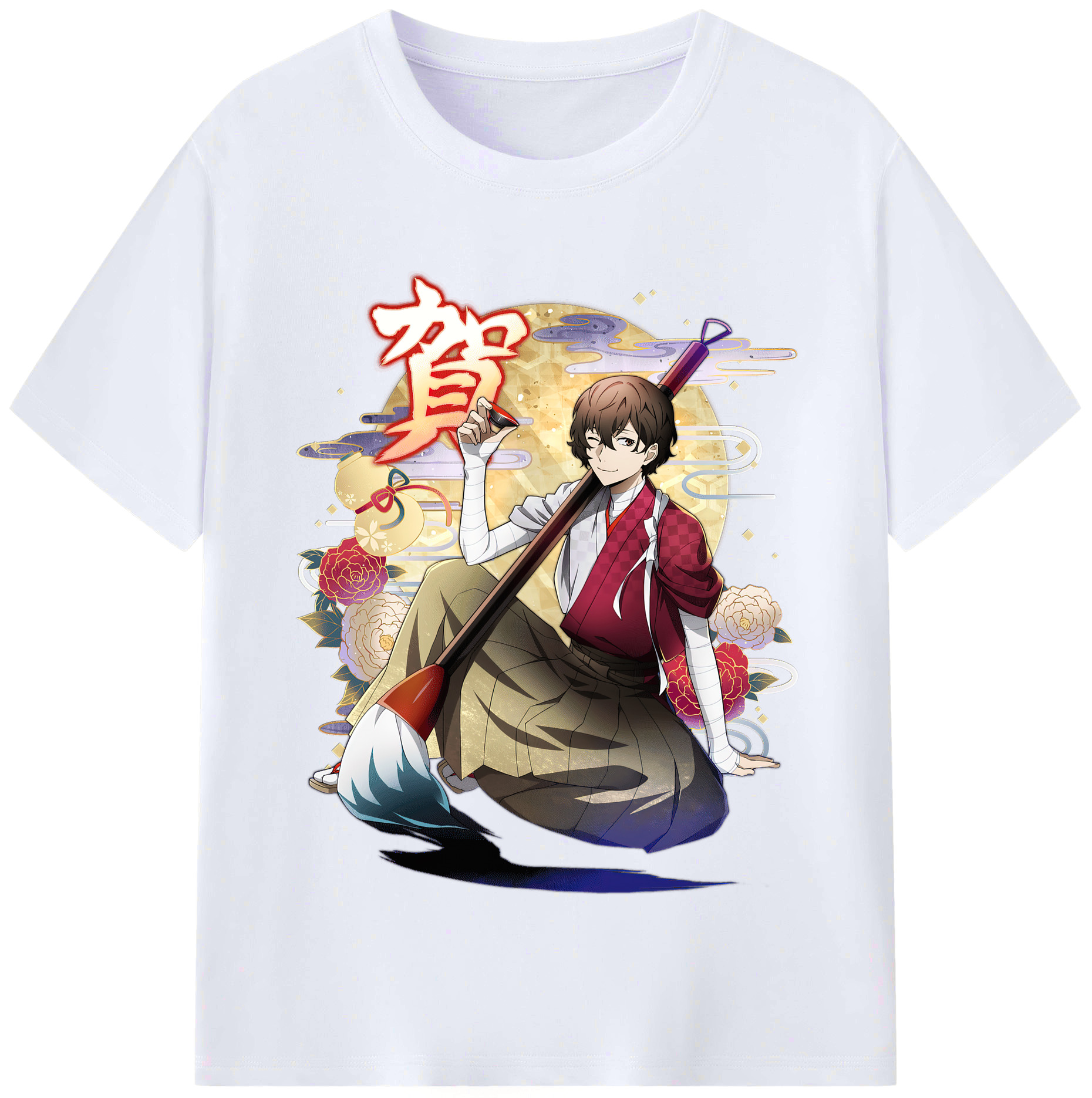 （画像用） 文豪ストレイドッグス Bungo Stray Dogs レディースカジュアルプリントTシャツ（綿100％）