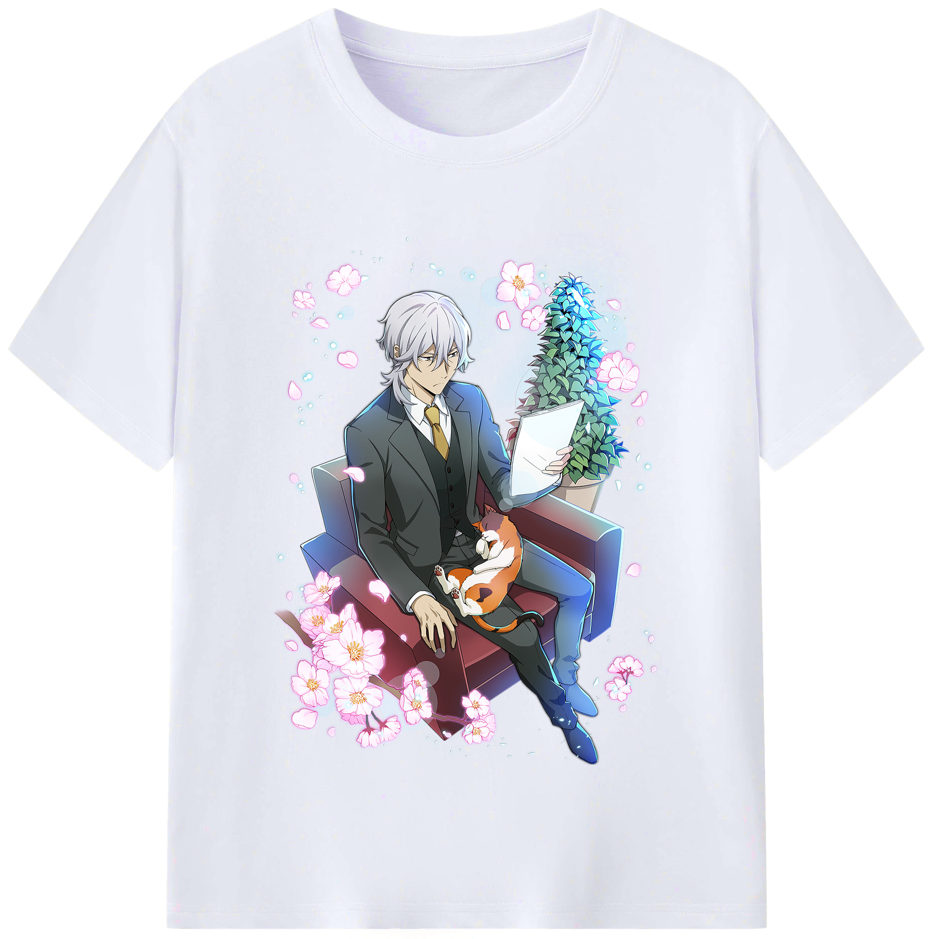 （画像用） 文豪ストレイドッグス Bungo Stray Dogs レディースカジュアルプリントTシャツ（綿100％）