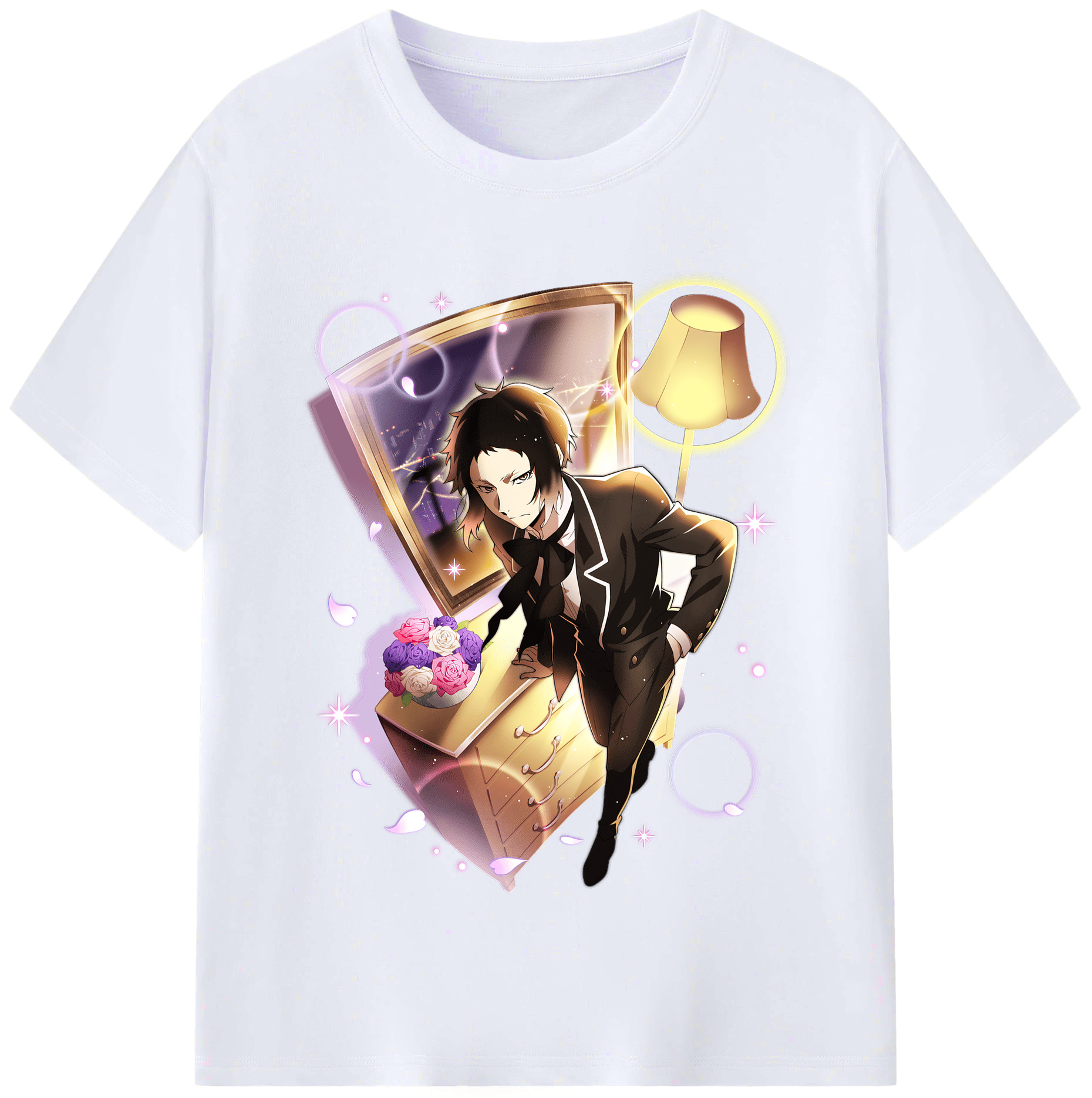 （画像用） 文豪ストレイドッグス Bungo Stray Dogs レディースカジュアルプリントTシャツ（綿100％）