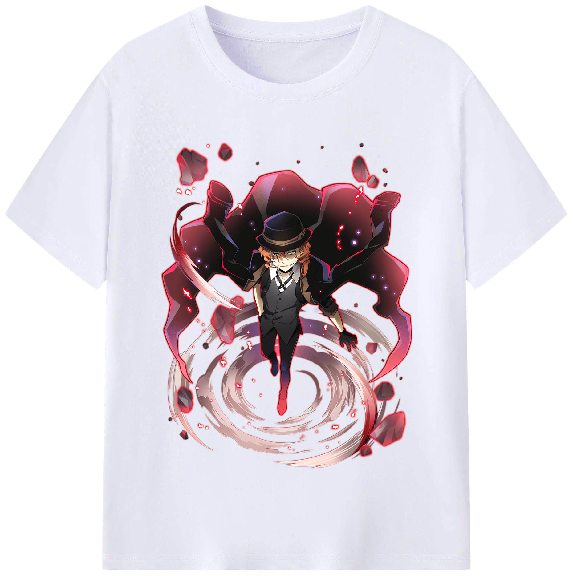 （画像用） 文豪ストレイドッグス Bungo Stray Dogs レディースカジュアルプリントTシャツ（綿100％）