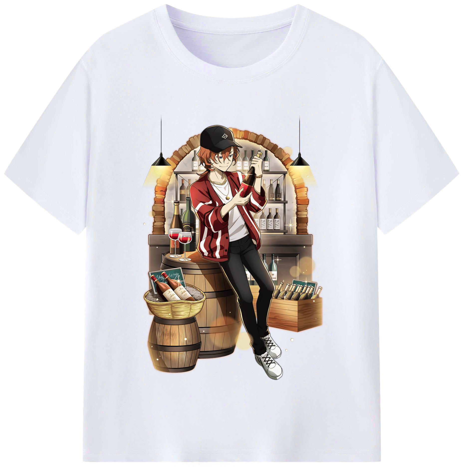 （画像用） 文豪ストレイドッグス Bungo Stray Dogs レディースカジュアルプリントTシャツ（綿100％）