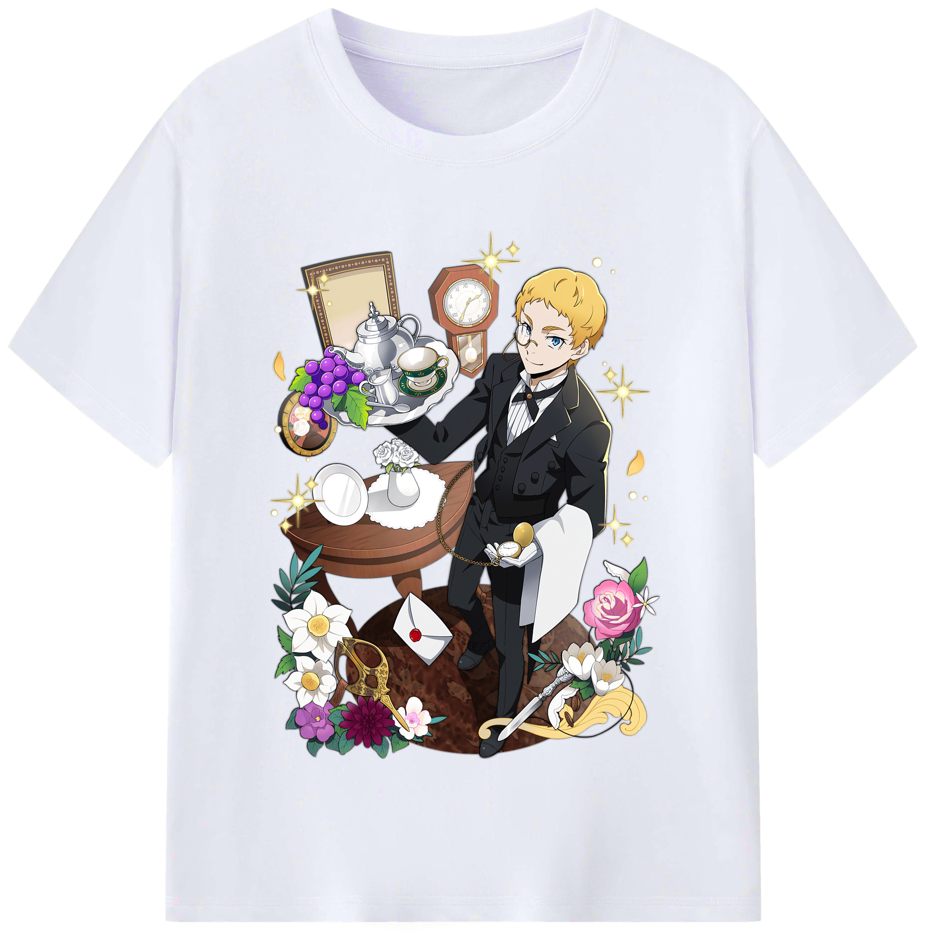 （画像用） 文豪ストレイドッグス Bungo Stray Dogs レディースカジュアルプリントTシャツ（綿100％）