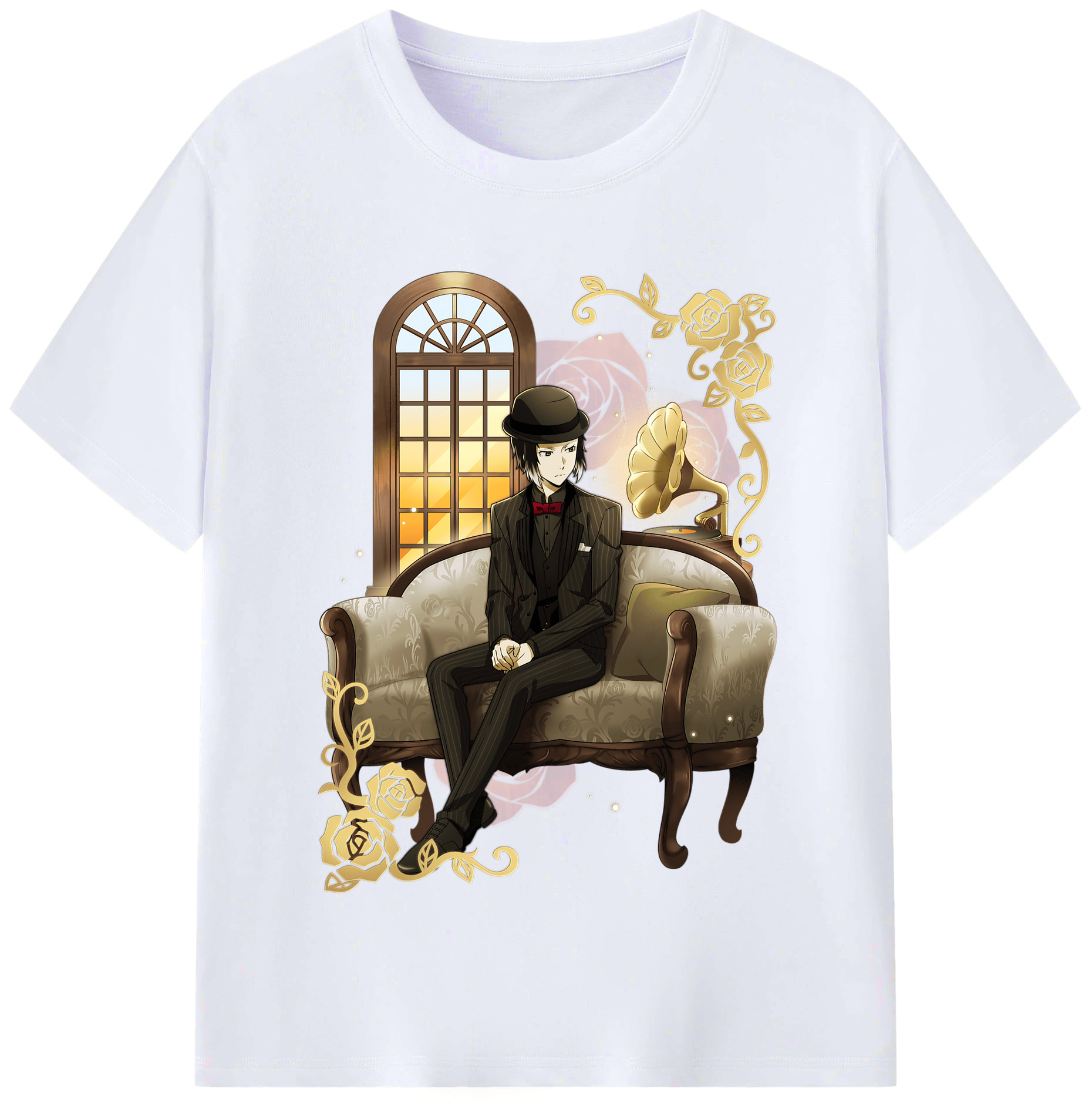 （画像用） 文豪ストレイドッグス Bungo Stray Dogs レディースカジュアルプリントTシャツ（綿100％）
