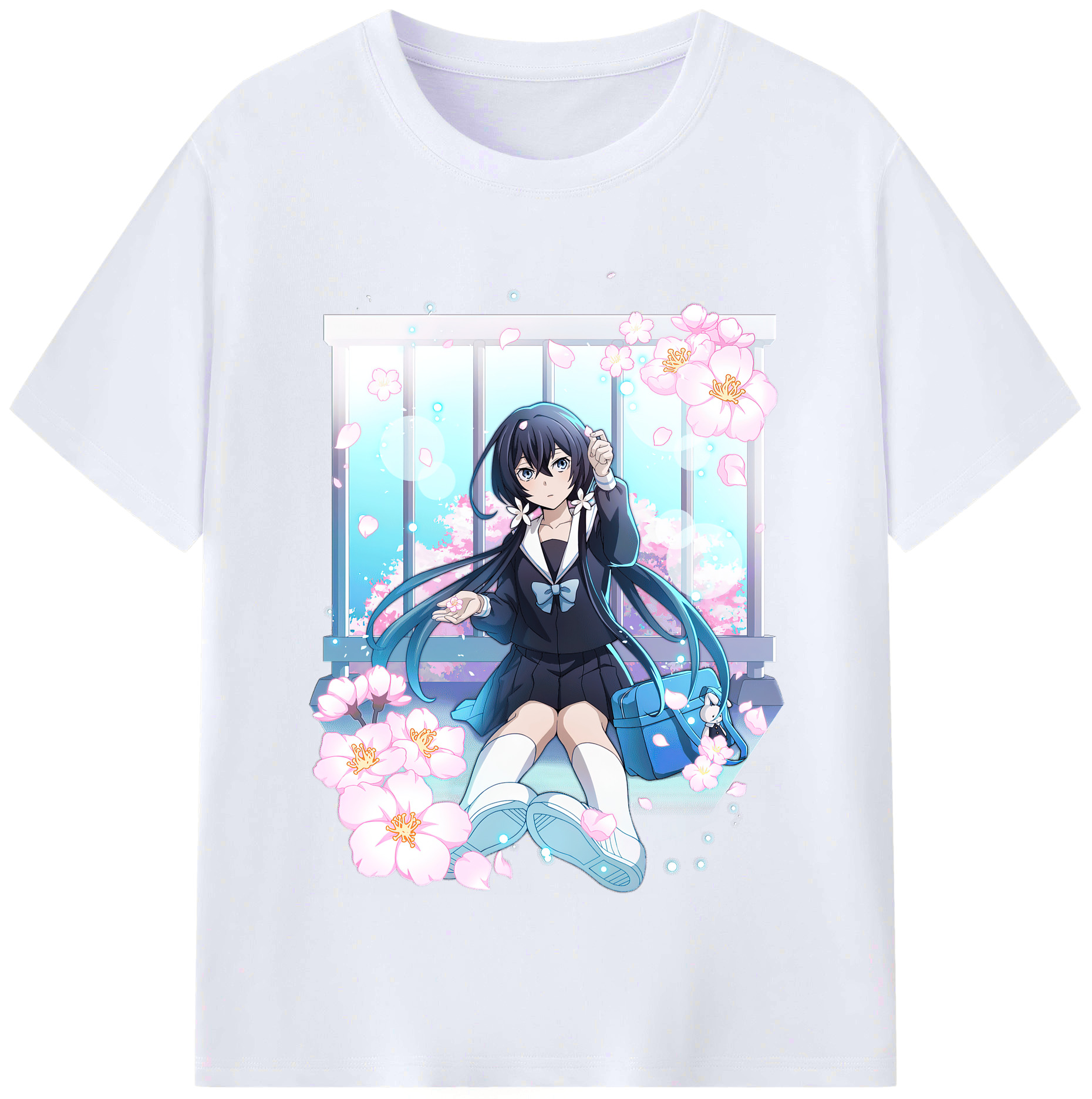 （画像用） 文豪ストレイドッグス Bungo Stray Dogs レディースカジュアルプリントTシャツ（綿100％）