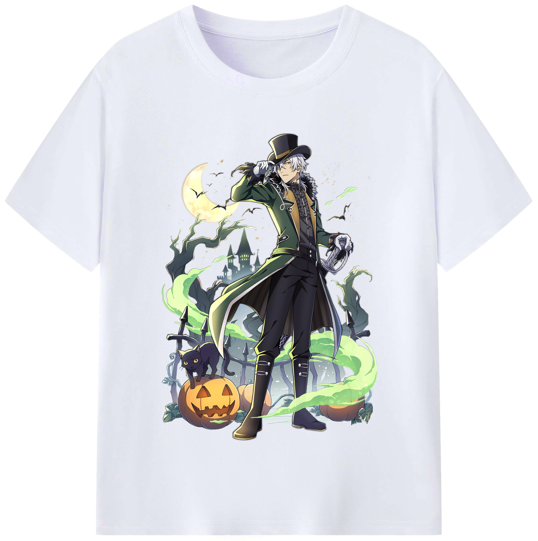 （画像用） 文豪ストレイドッグス Bungo Stray Dogs レディースカジュアルプリントTシャツ（綿100％）