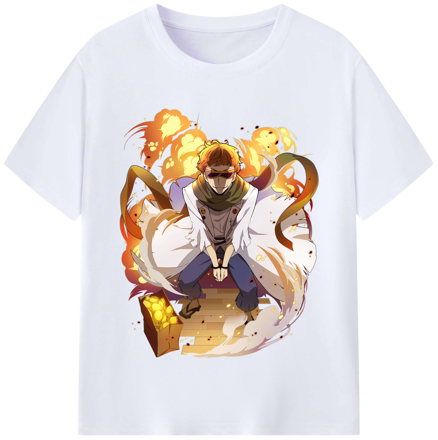 （画像用） 文豪ストレイドッグス Bungo Stray Dogs レディースカジュアルプリントTシャツ（綿100％）