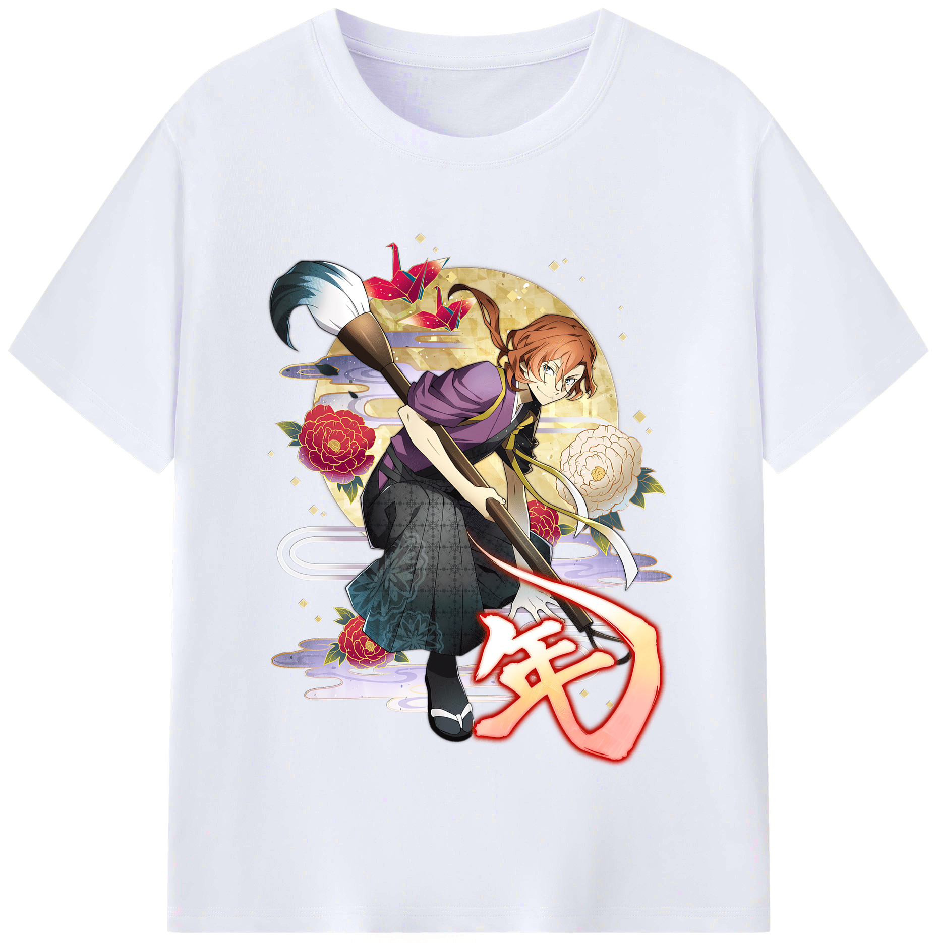 （画像用） 文豪ストレイドッグス Bungo Stray Dogs レディースカジュアルプリントTシャツ（綿100％）