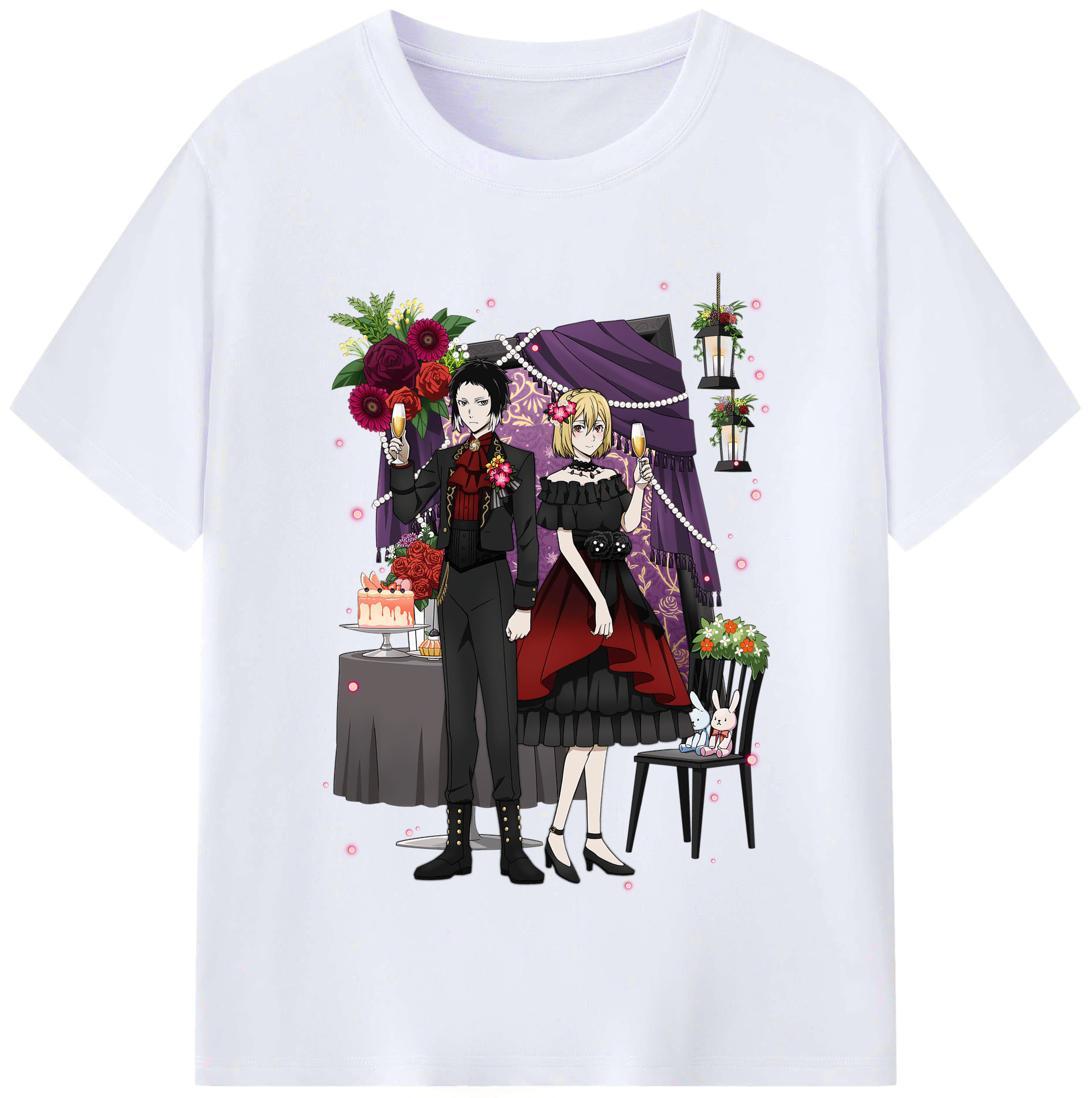 （画像用） 文豪ストレイドッグス Bungo Stray Dogs レディースカジュアルプリントTシャツ（綿100％）