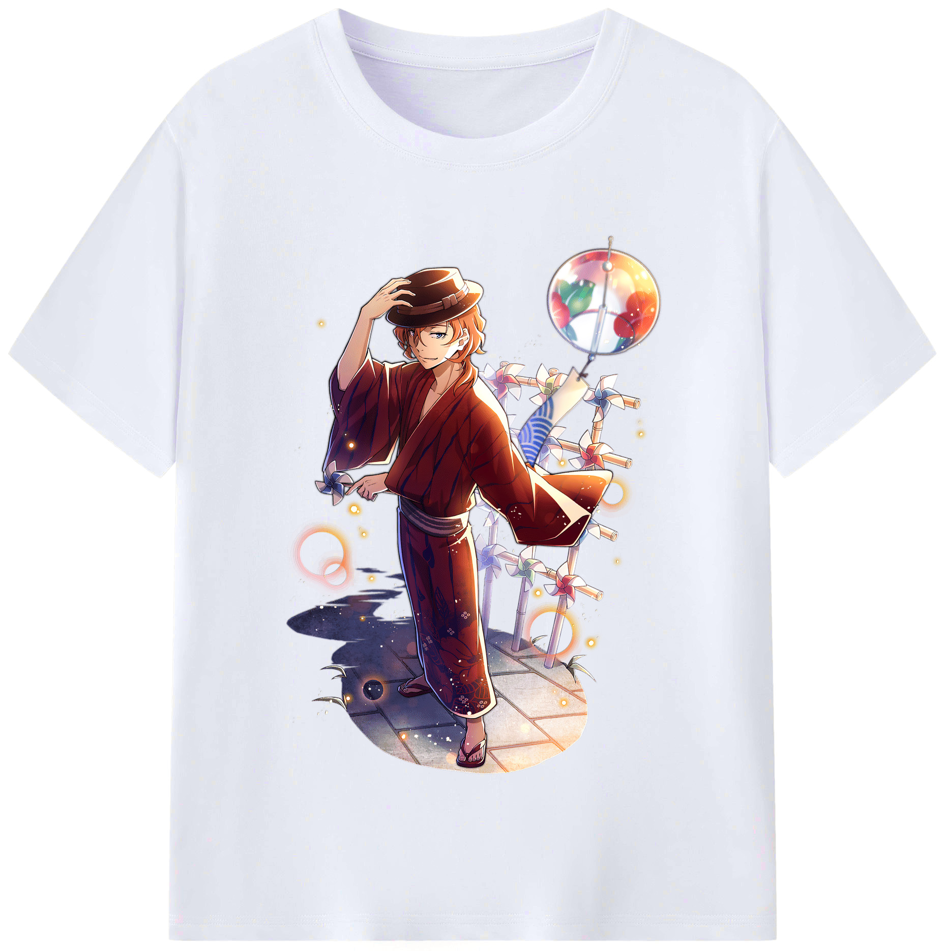 （画像用） 文豪ストレイドッグス Bungo Stray Dogs レディースカジュアルプリントTシャツ（綿100％）