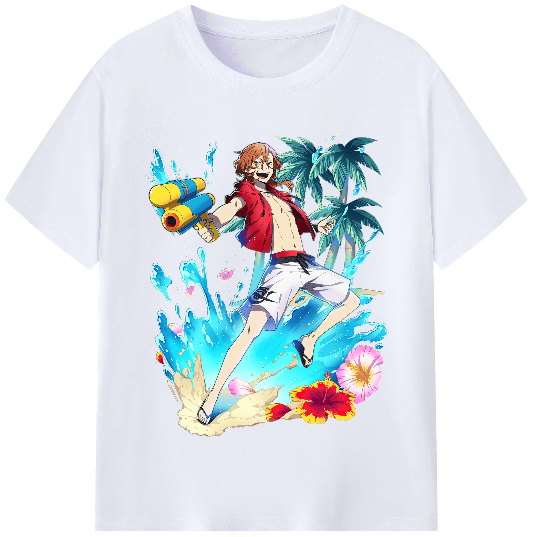 （画像用） 文豪ストレイドッグス Bungo Stray Dogs レディースカジュアルプリントTシャツ（綿100％）