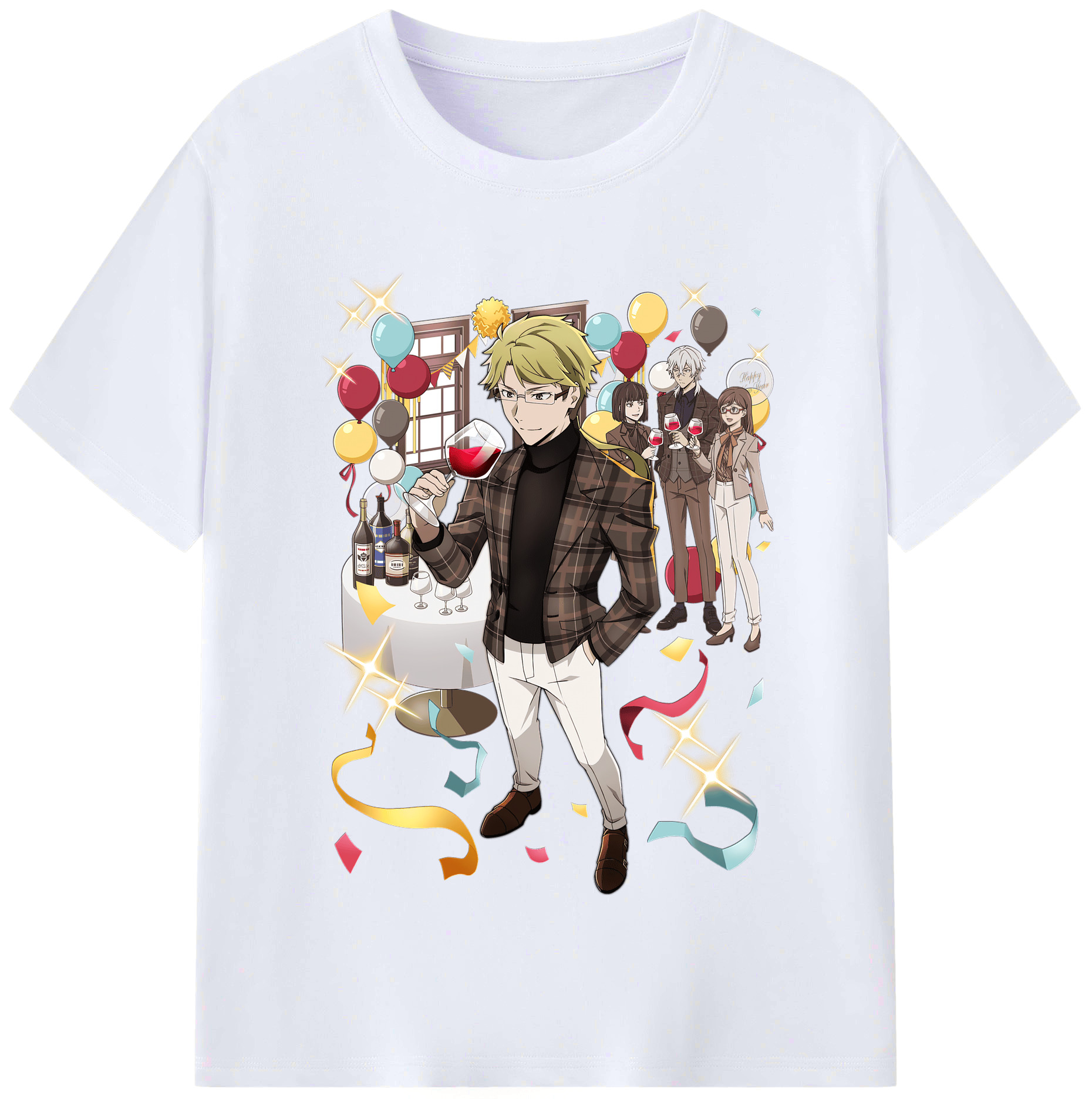 （画像用） 文豪ストレイドッグス Bungo Stray Dogs レディースカジュアルプリントTシャツ（綿100％）