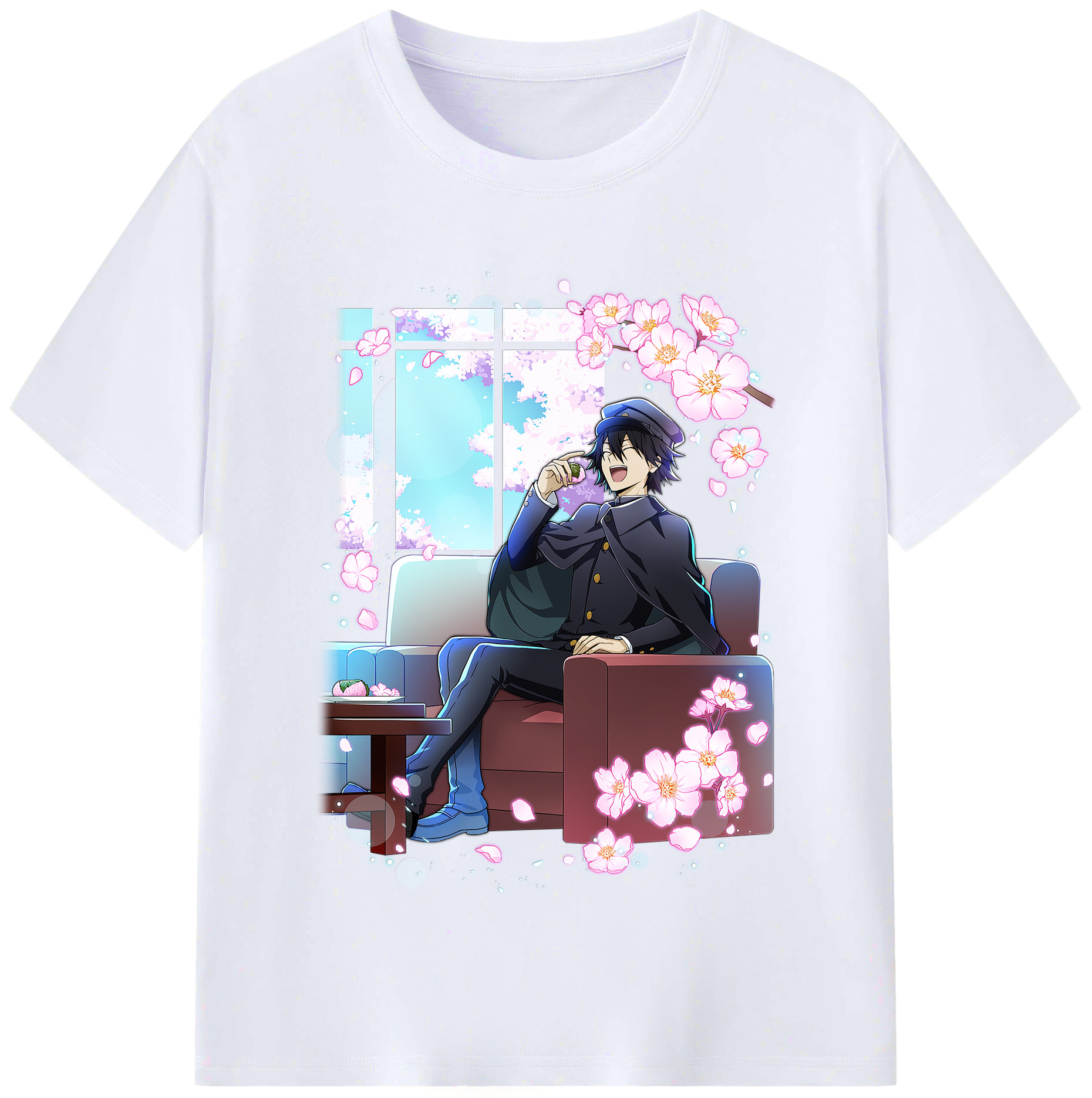 （画像用） 文豪ストレイドッグス Bungo Stray Dogs レディースカジュアルプリントTシャツ（綿100％）