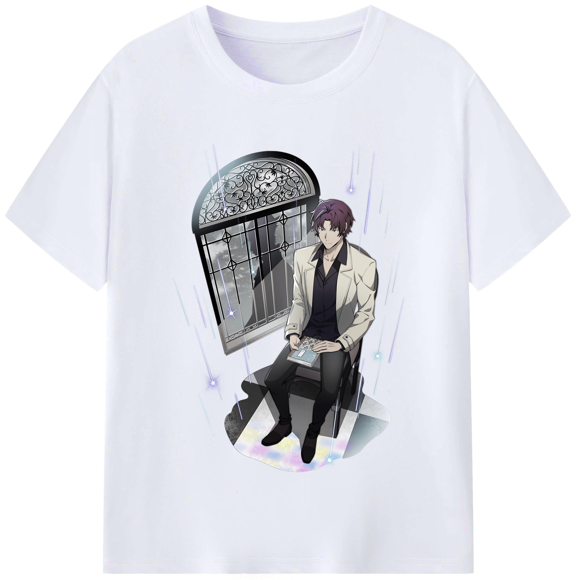 （画像用） 文豪ストレイドッグス Bungo Stray Dogs レディースカジュアルプリントTシャツ（綿100％）