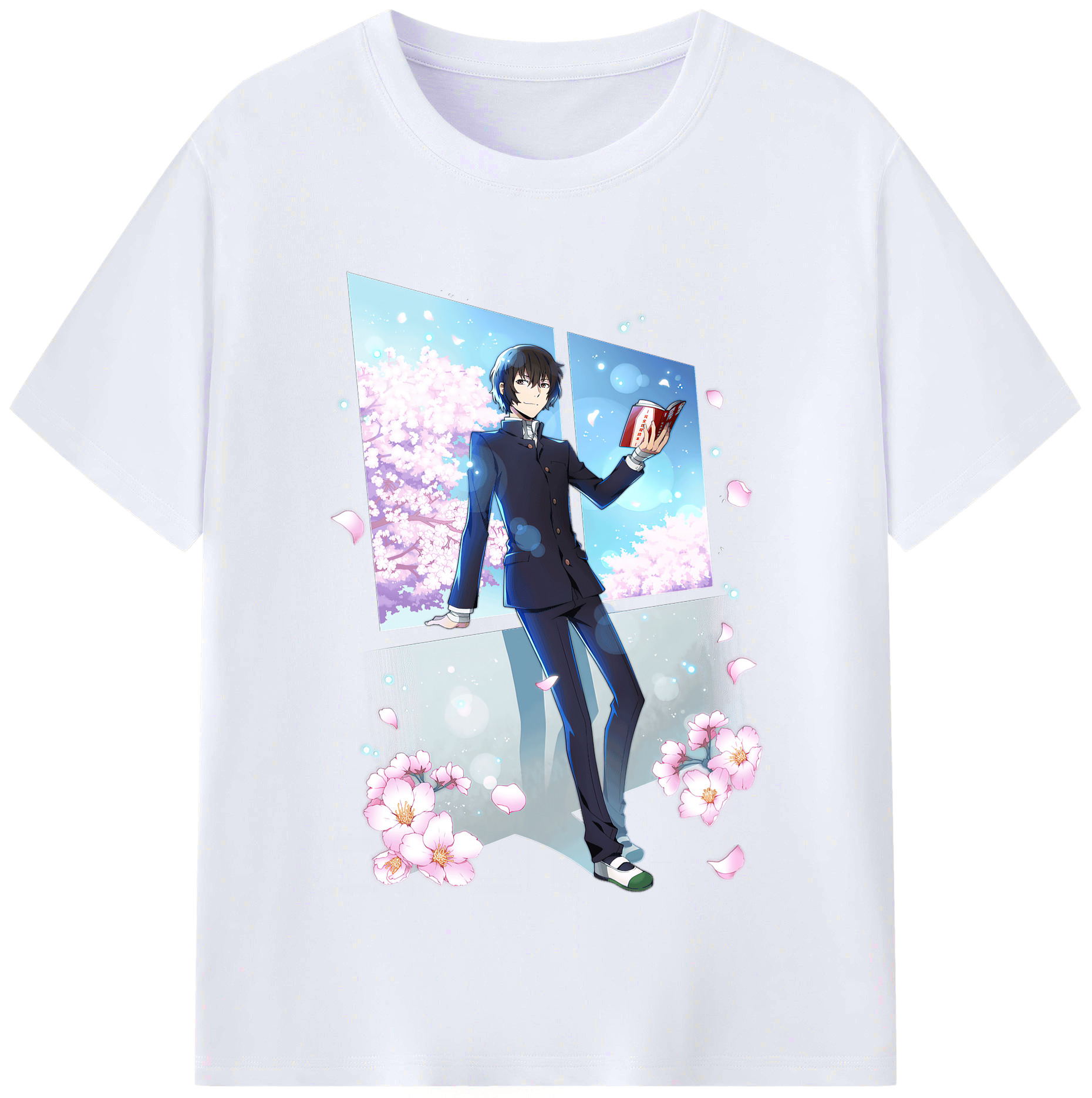 （画像用） 文豪ストレイドッグス Bungo Stray Dogs レディースカジュアルプリントTシャツ（綿100％）