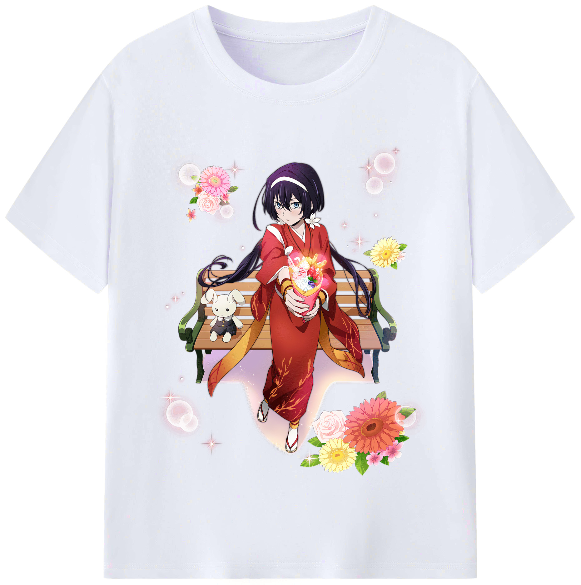 （画像用） 文豪ストレイドッグス Bungo Stray Dogs レディースカジュアルプリントTシャツ（綿100％）