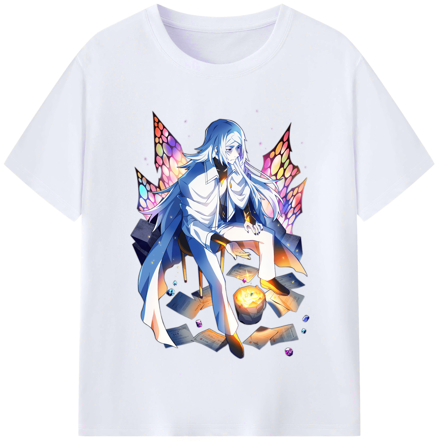 （画像用） 文豪ストレイドッグス Bungo Stray Dogs レディースカジュアルプリントTシャツ（綿100％）