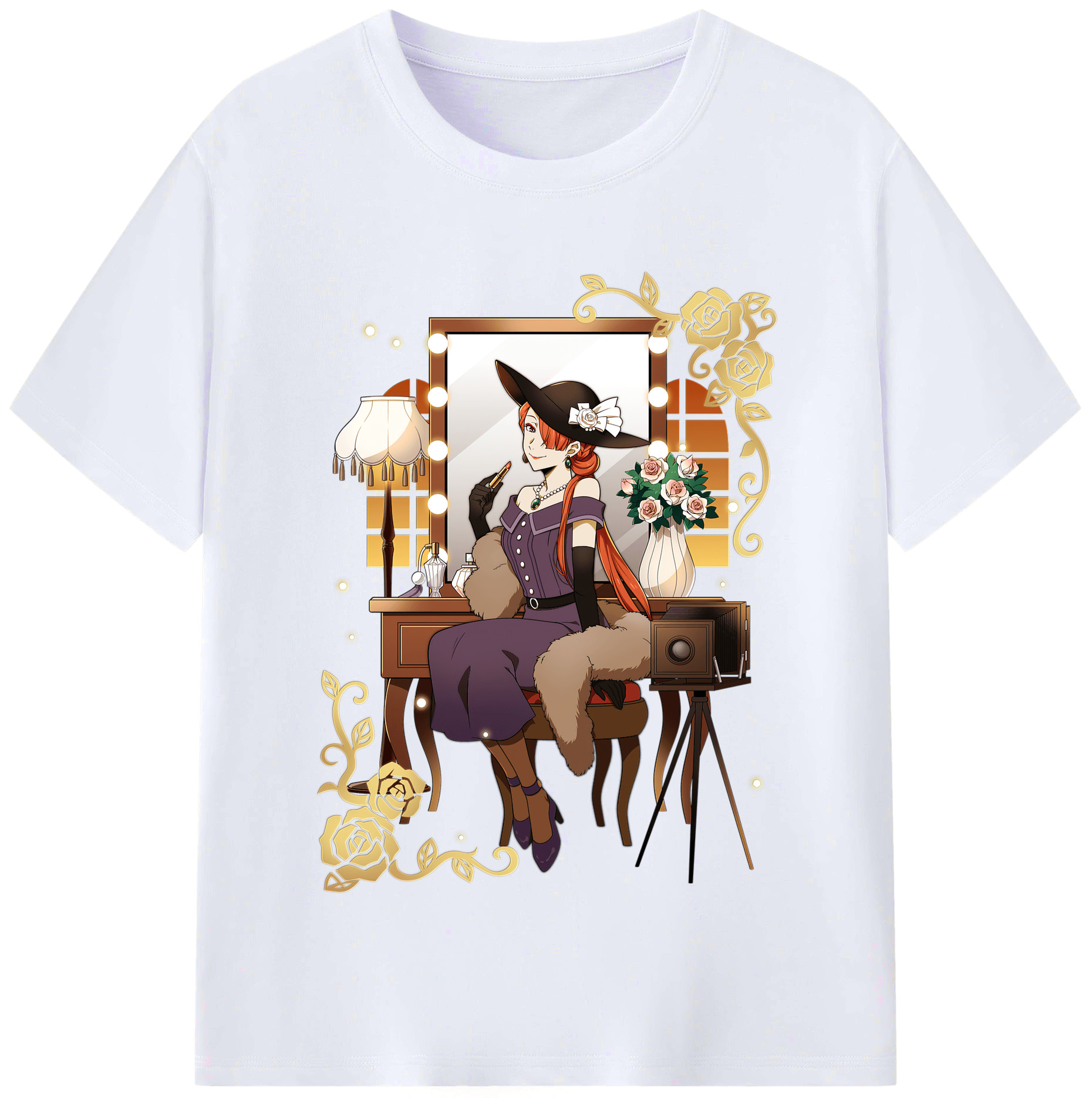 （画像用） 文豪ストレイドッグス Bungo Stray Dogs レディースカジュアルプリントTシャツ（綿100％）
