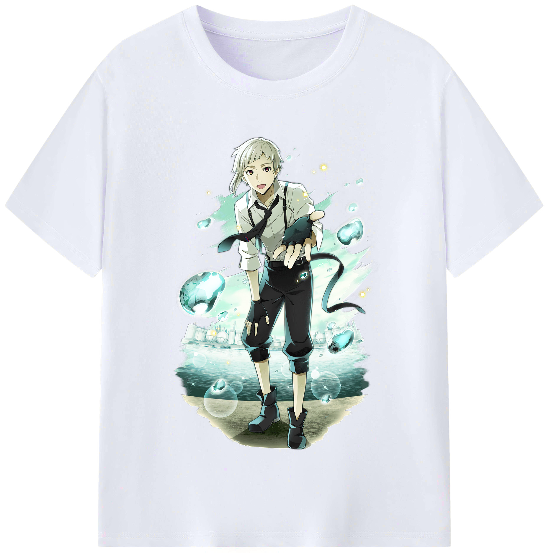 （画像用） 文豪ストレイドッグス Bungo Stray Dogs レディースカジュアルプリントTシャツ（綿100％）