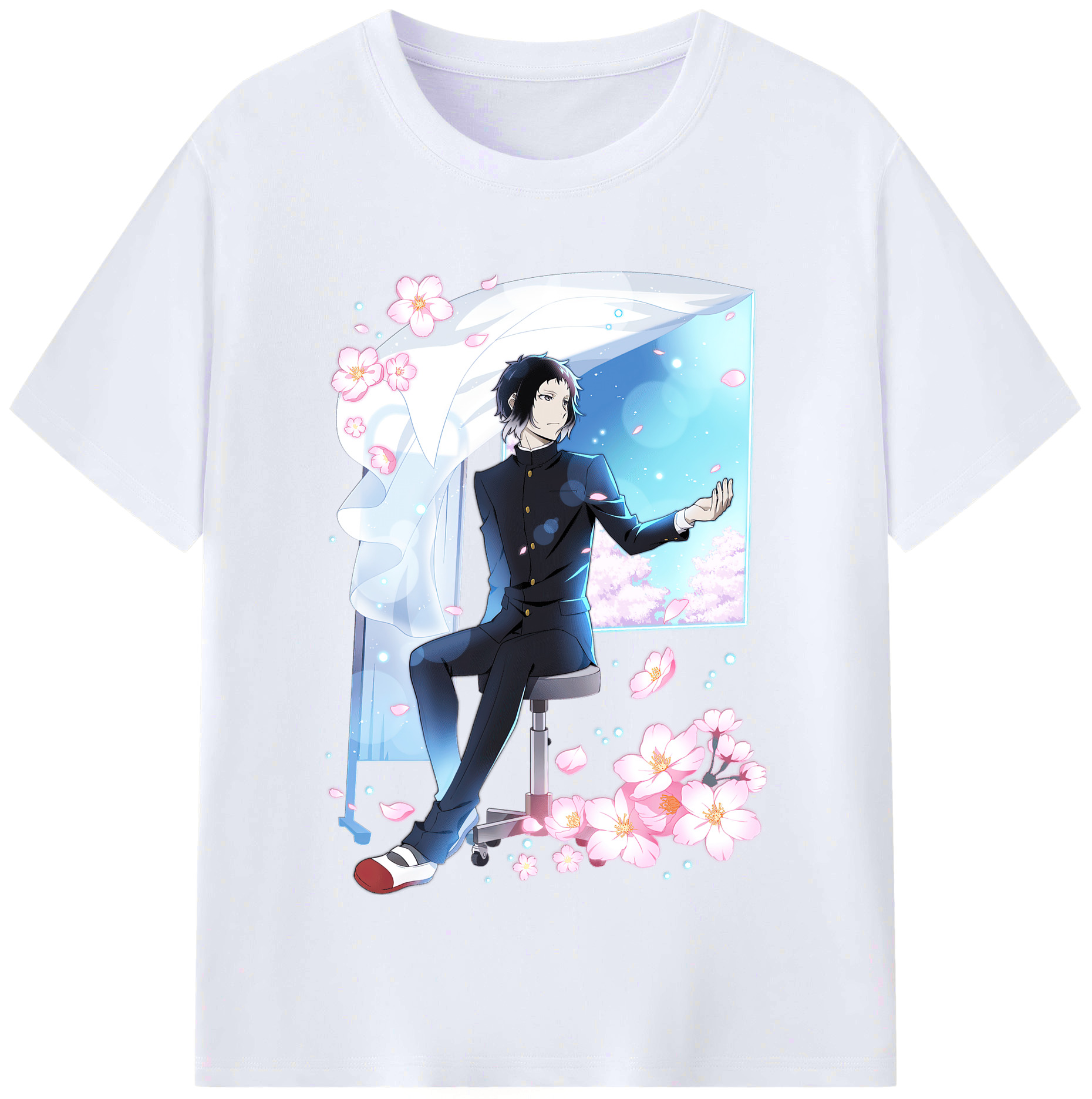 （画像用） 文豪ストレイドッグス Bungo Stray Dogs レディースカジュアルプリントTシャツ（綿100％）