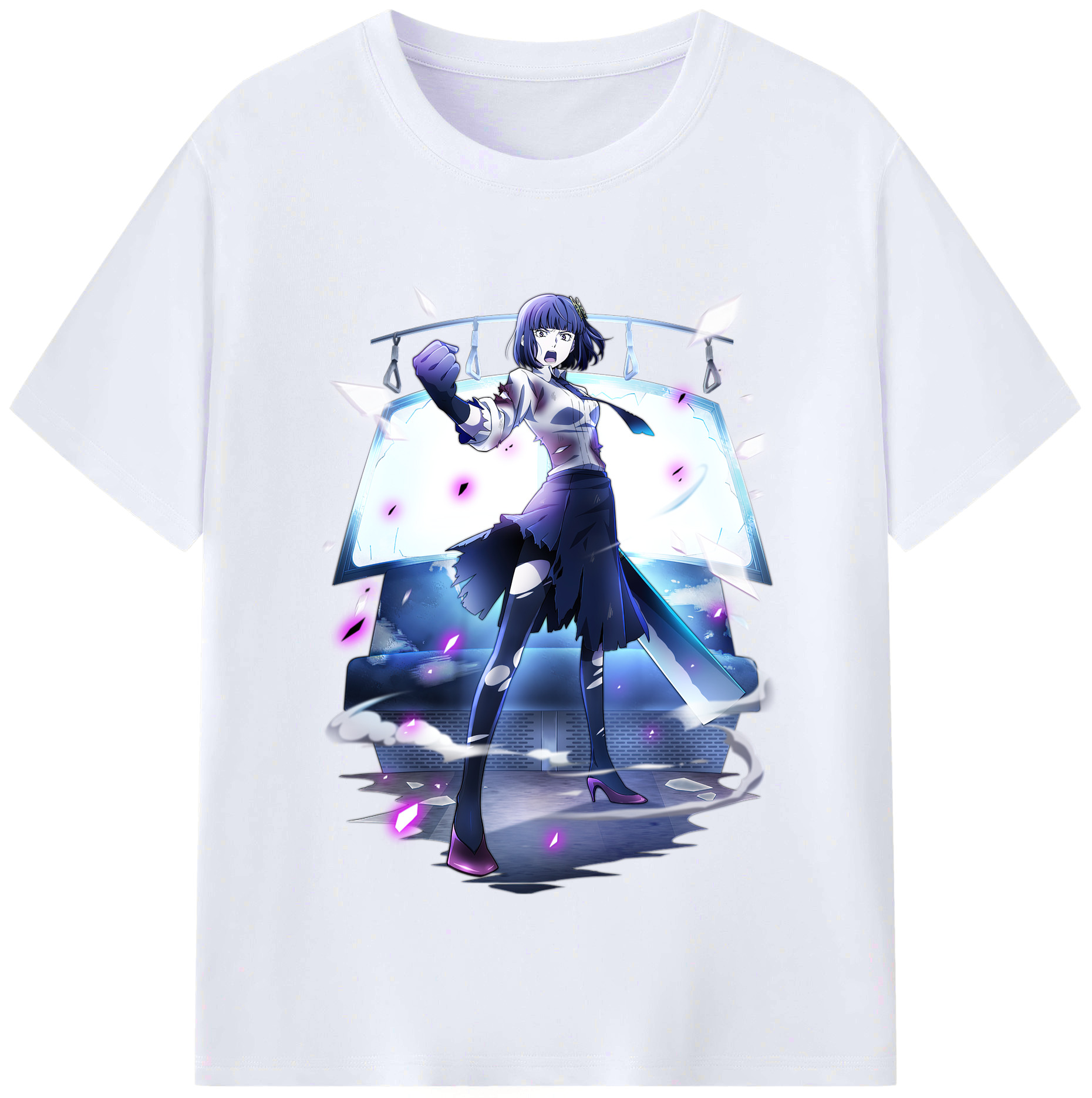（画像用） 文豪ストレイドッグス Bungo Stray Dogs レディースカジュアルプリントTシャツ（綿100％）