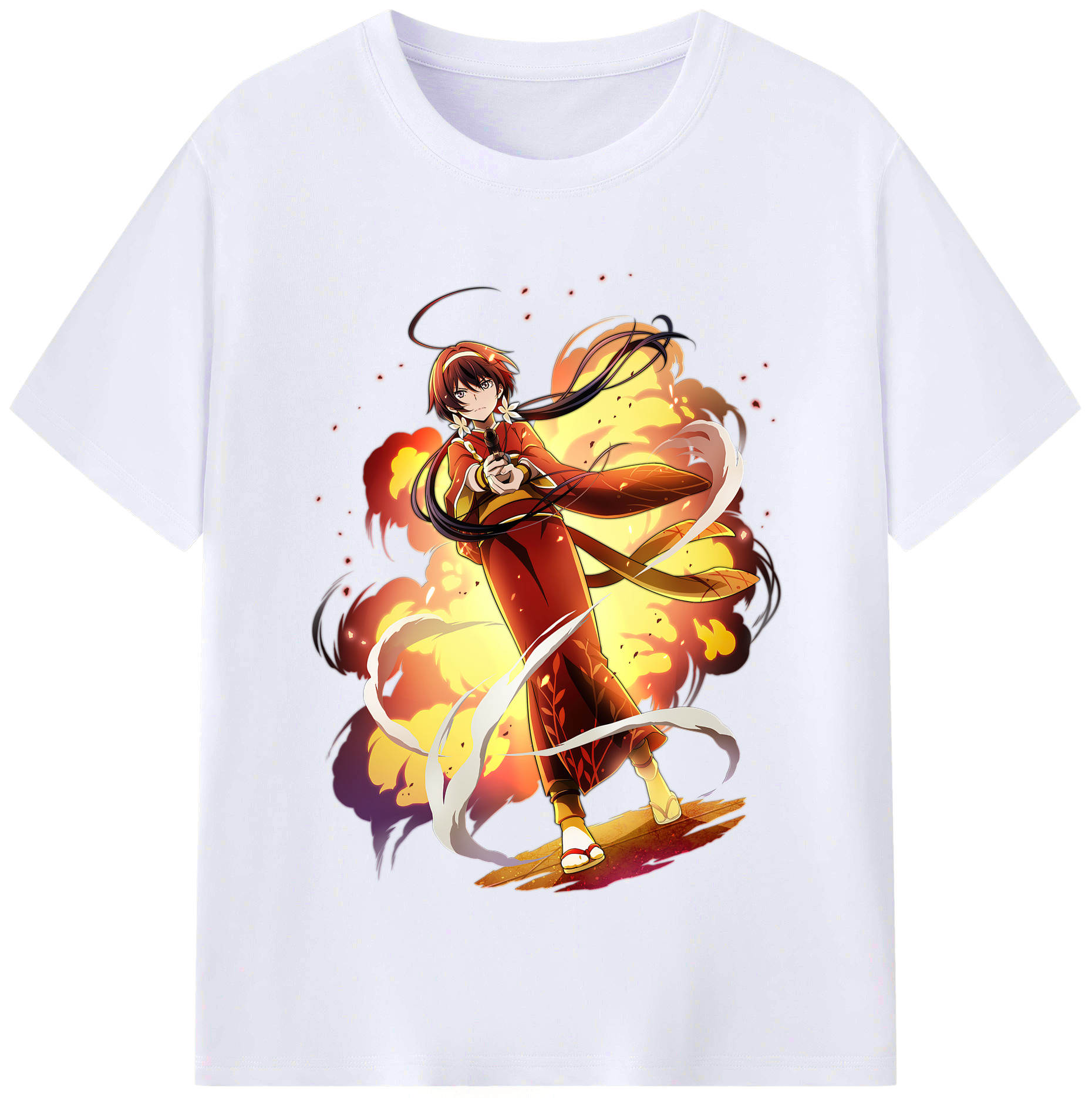 （画像用） 文豪ストレイドッグス Bungo Stray Dogs レディースカジュアルプリントTシャツ（綿100％）