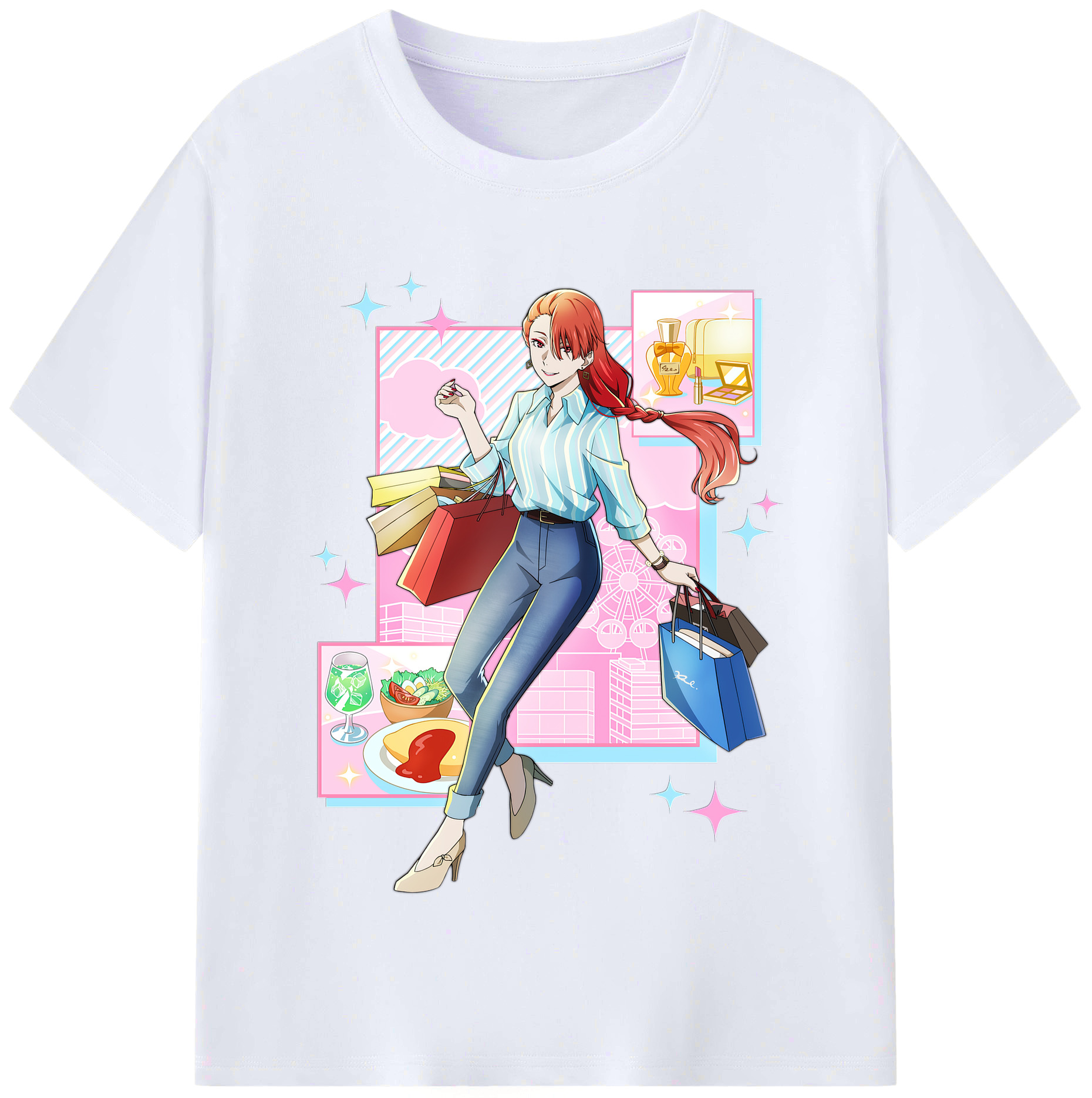 （画像用） 文豪ストレイドッグス Bungo Stray Dogs レディースカジュアルプリントTシャツ（綿100％）