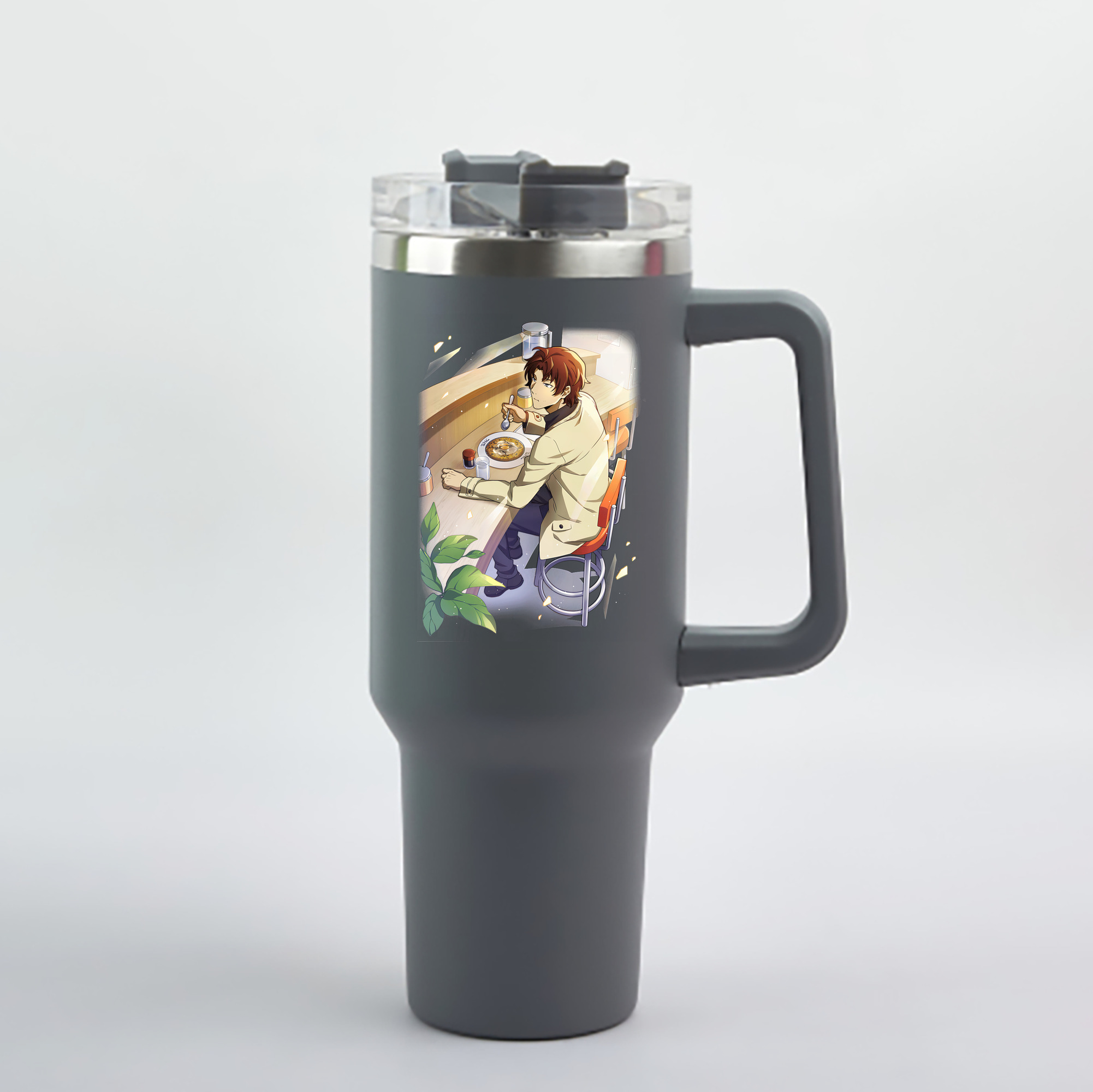 （画像用） 文豪ストレイドッグス Bungo Stray Dogs 1200mL車用タンブラー - クリスタルステッカー（プラスチックストロー付き）