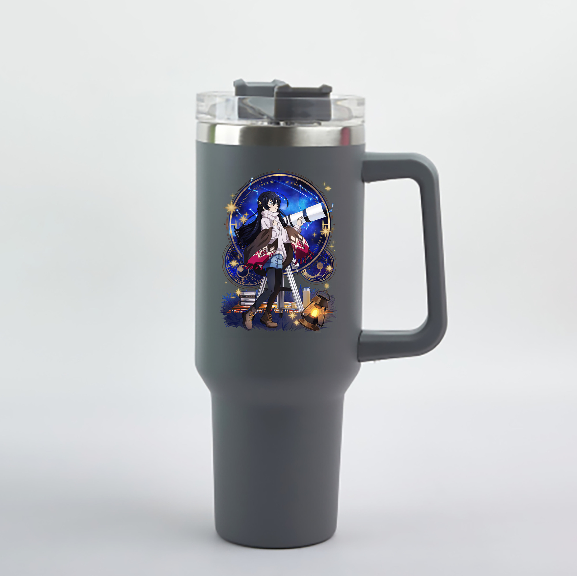 （画像用） 文豪ストレイドッグス Bungo Stray Dogs 1200mL車用タンブラー - クリスタルステッカー（プラスチックストロー付き）