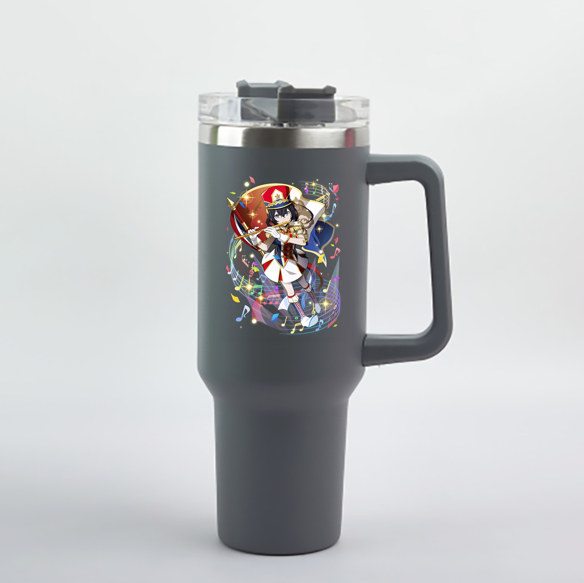 （画像用） 文豪ストレイドッグス Bungo Stray Dogs 1200mL車用タンブラー - クリスタルステッカー（プラスチックストロー付き）