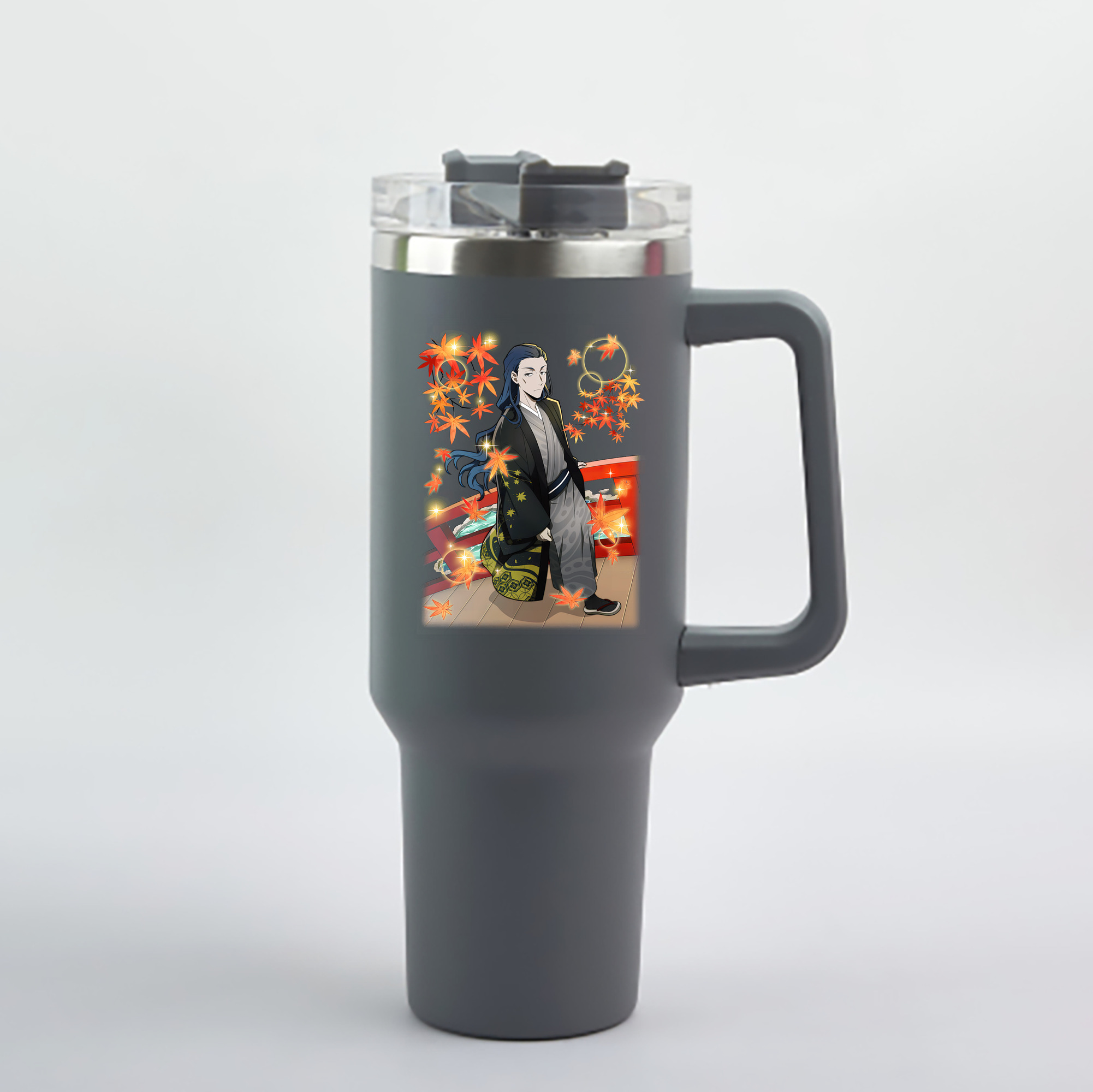 （画像用） 文豪ストレイドッグス Bungo Stray Dogs 1200mL車用タンブラー - クリスタルステッカー（プラスチックストロー付き）