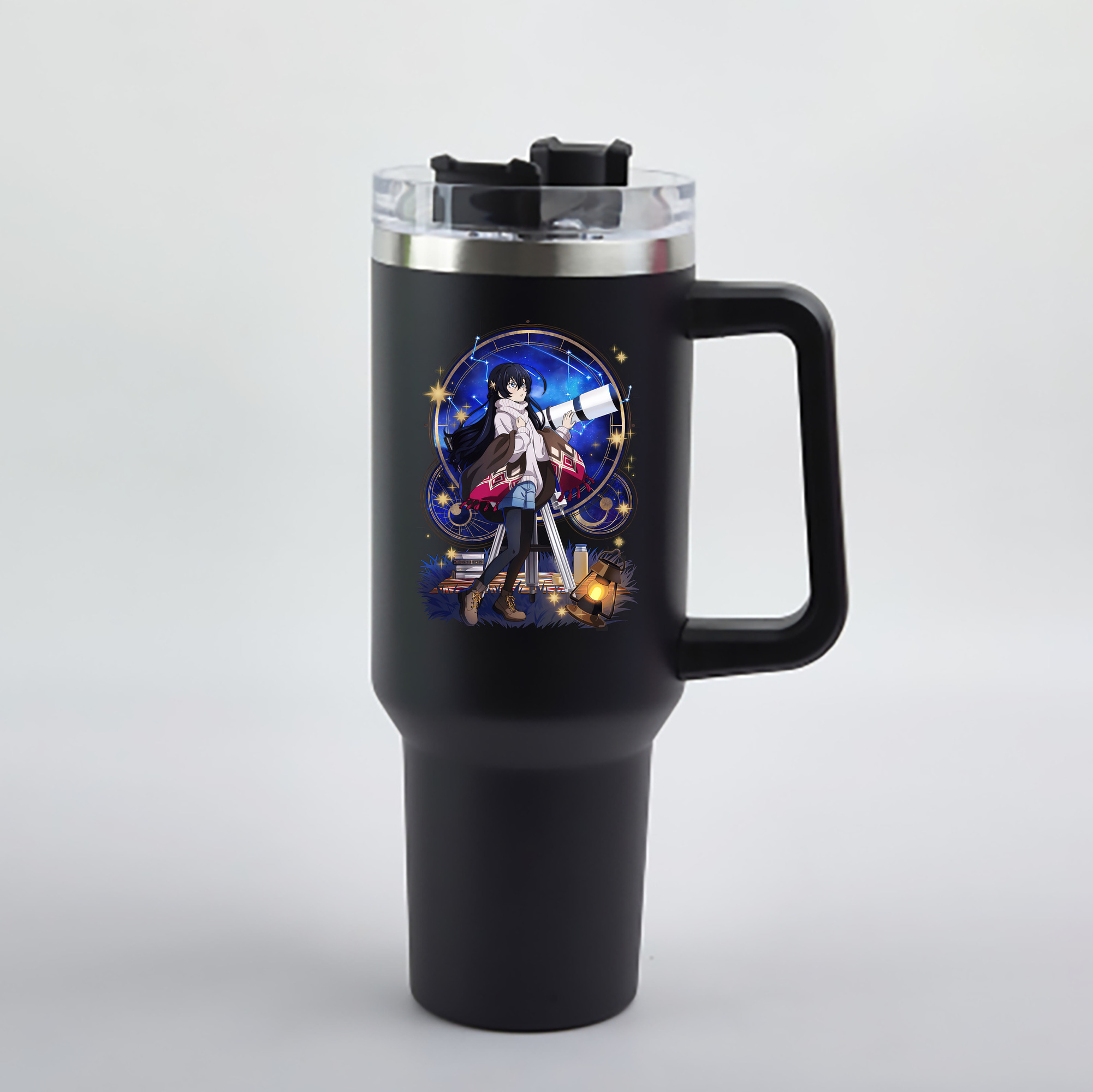 （画像用） 文豪ストレイドッグス Bungo Stray Dogs 1200mL車用タンブラー - クリスタルステッカー（プラスチックストロー付き）
