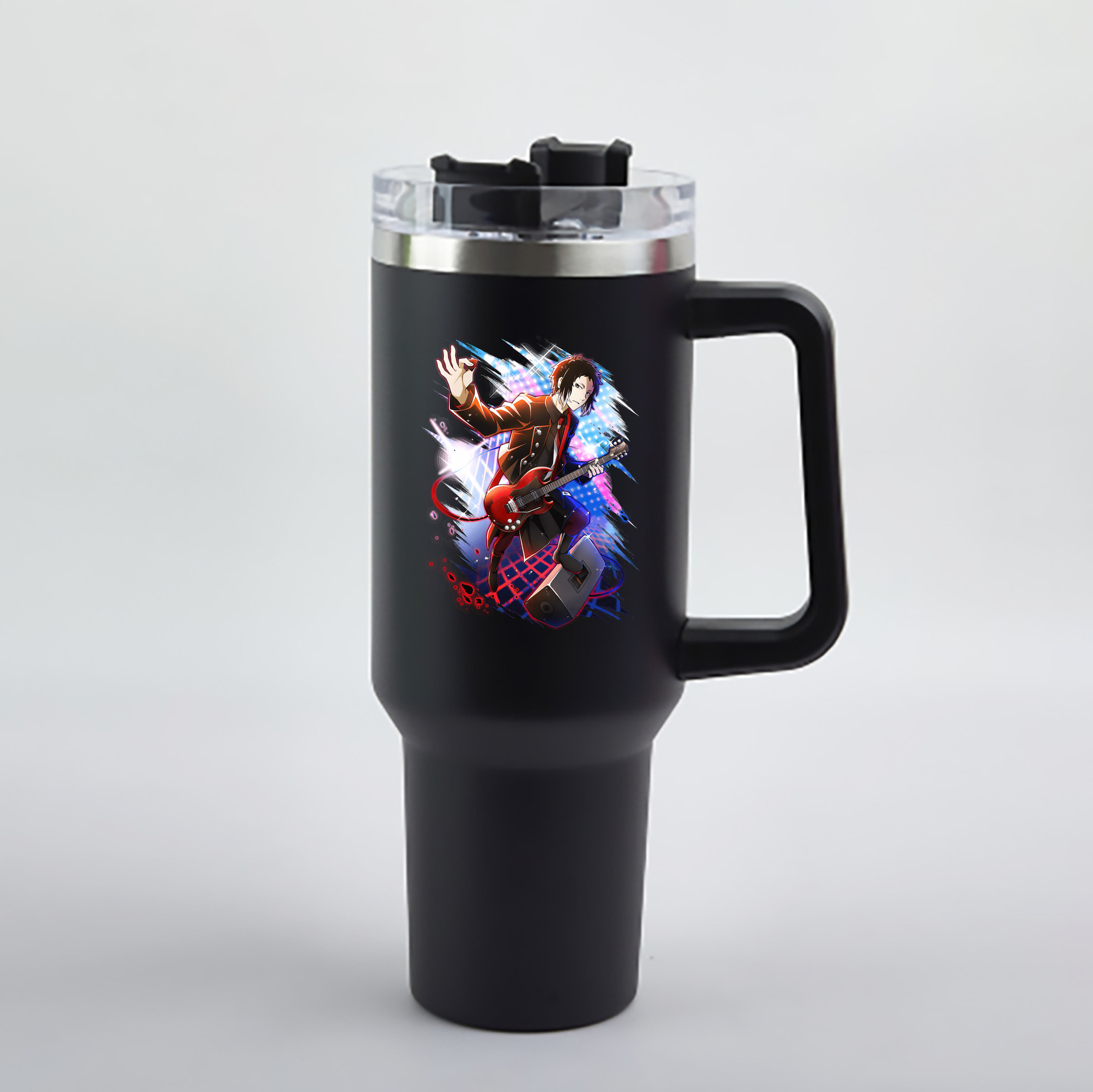 文豪ストレイドッグス Bungo Stray Dogs 1200mL車用タンブラー - クリスタルステッカー（プラスチックストロー付き）