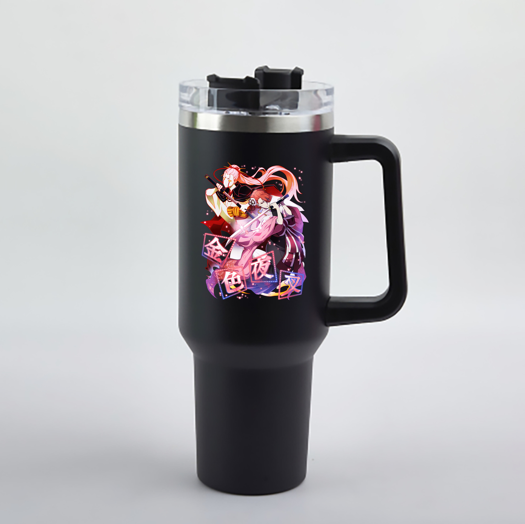 （画像用） 文豪ストレイドッグス Bungo Stray Dogs 1200mL車用タンブラー - クリスタルステッカー（プラスチックストロー付き）