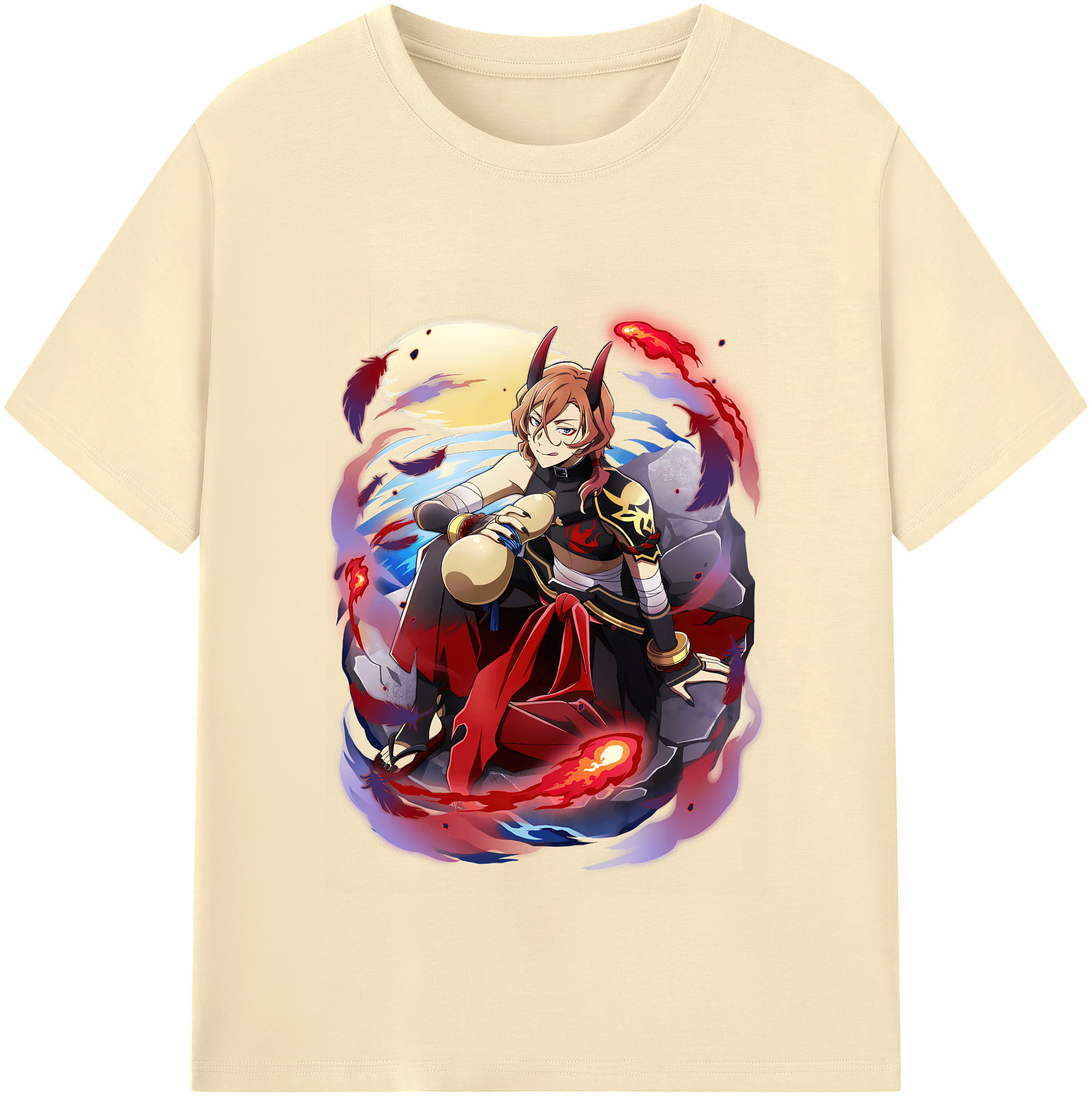 （画像用） 文豪ストレイドッグス Bungo Stray Dogs 綿100％半袖Tシャツ（フロントプリント）