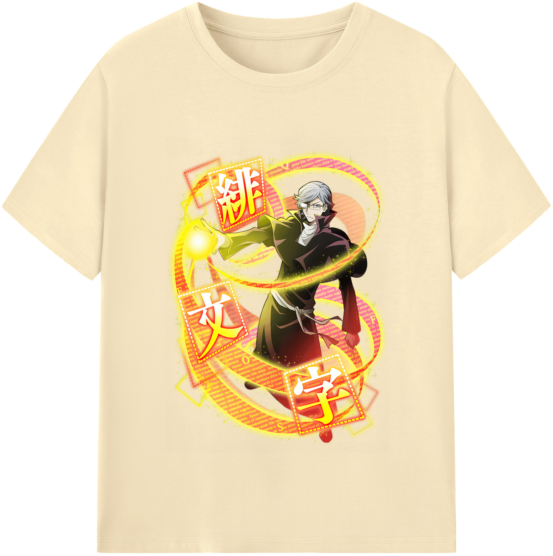 （画像用） 文豪ストレイドッグス Bungo Stray Dogs 綿100％半袖Tシャツ（フロントプリント）