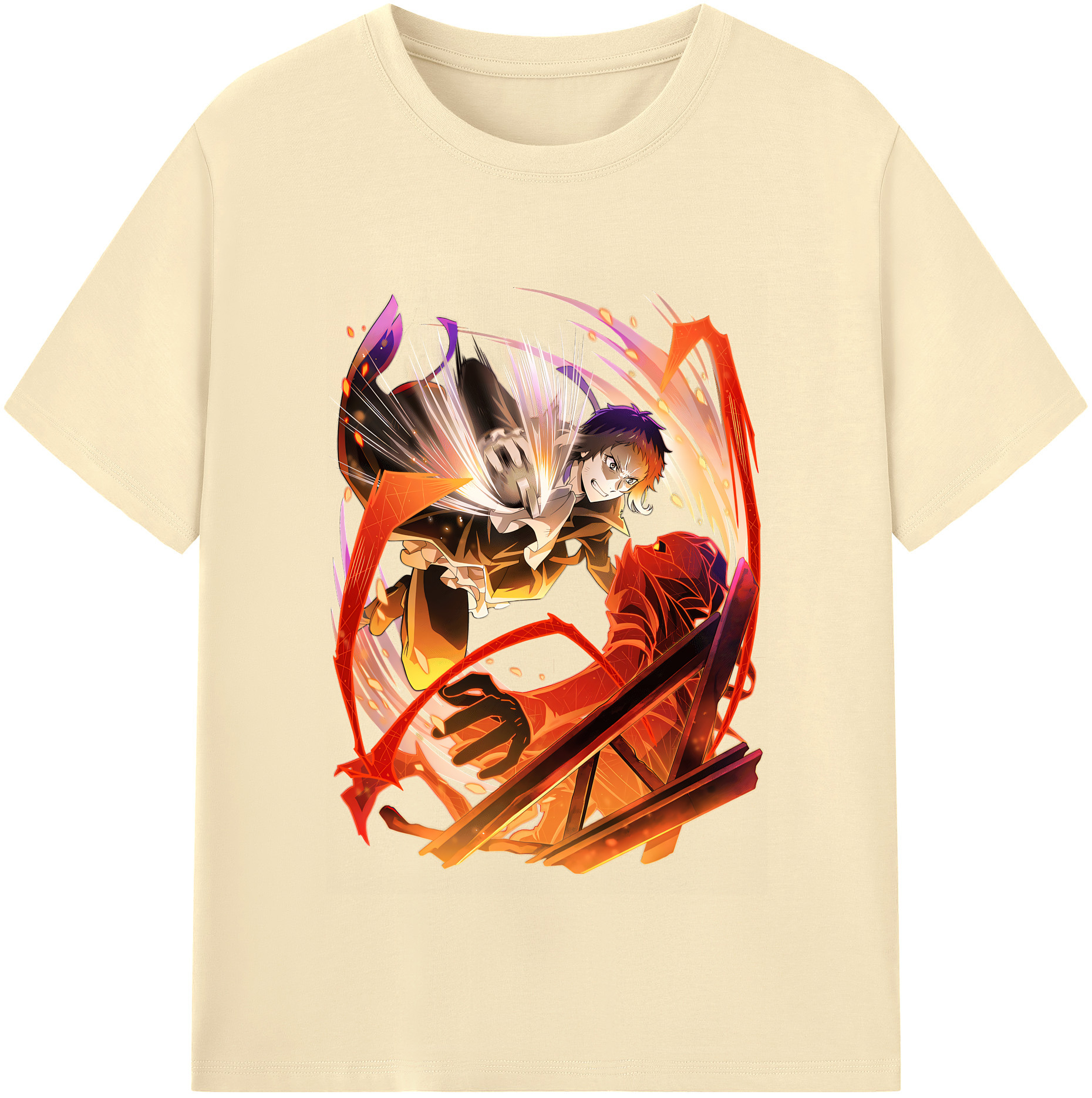 （画像用） 文豪ストレイドッグス Bungo Stray Dogs 綿100％半袖Tシャツ（フロントプリント）