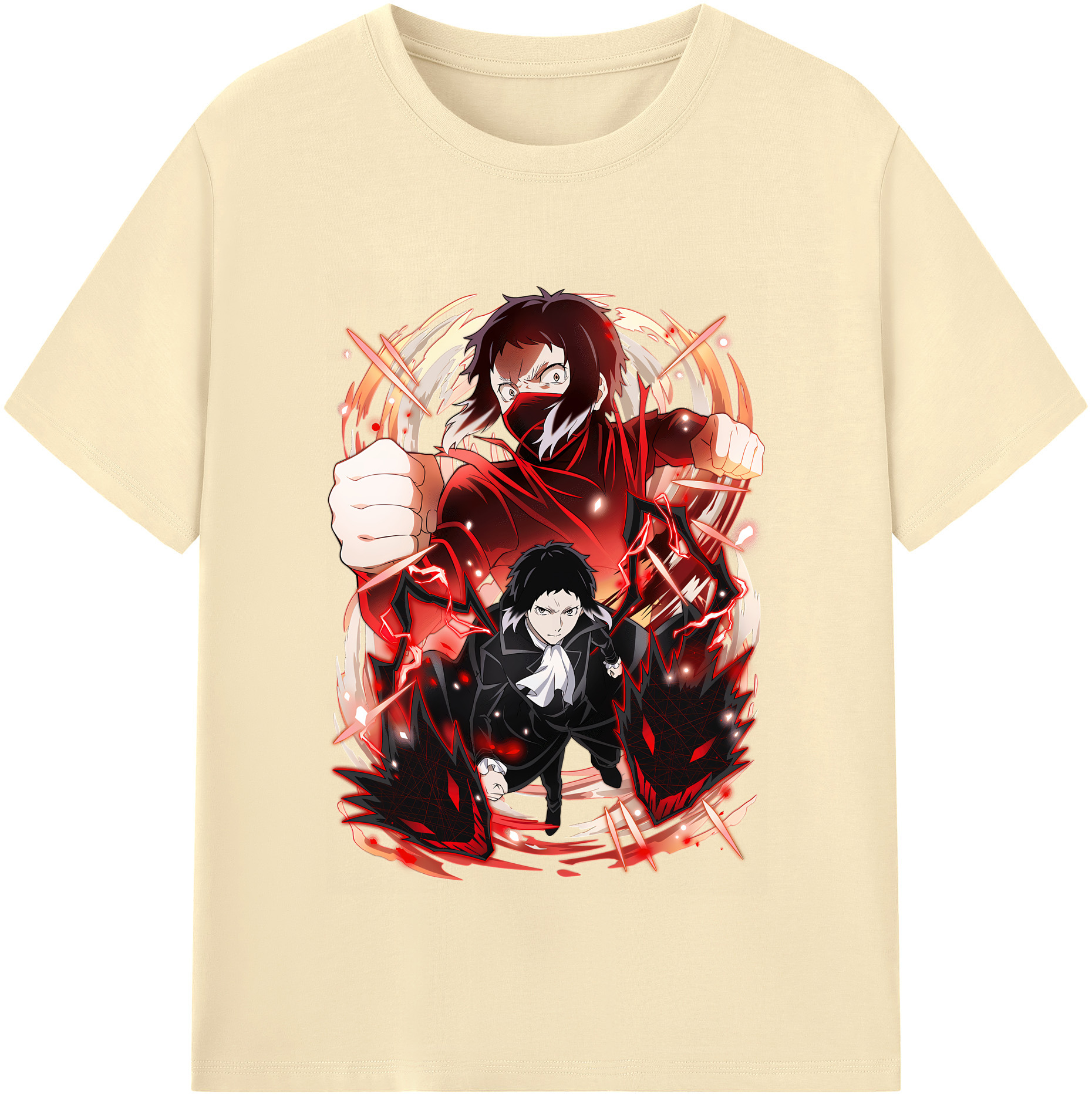 （画像用） 文豪ストレイドッグス Bungo Stray Dogs 綿100％半袖Tシャツ（フロントプリント）