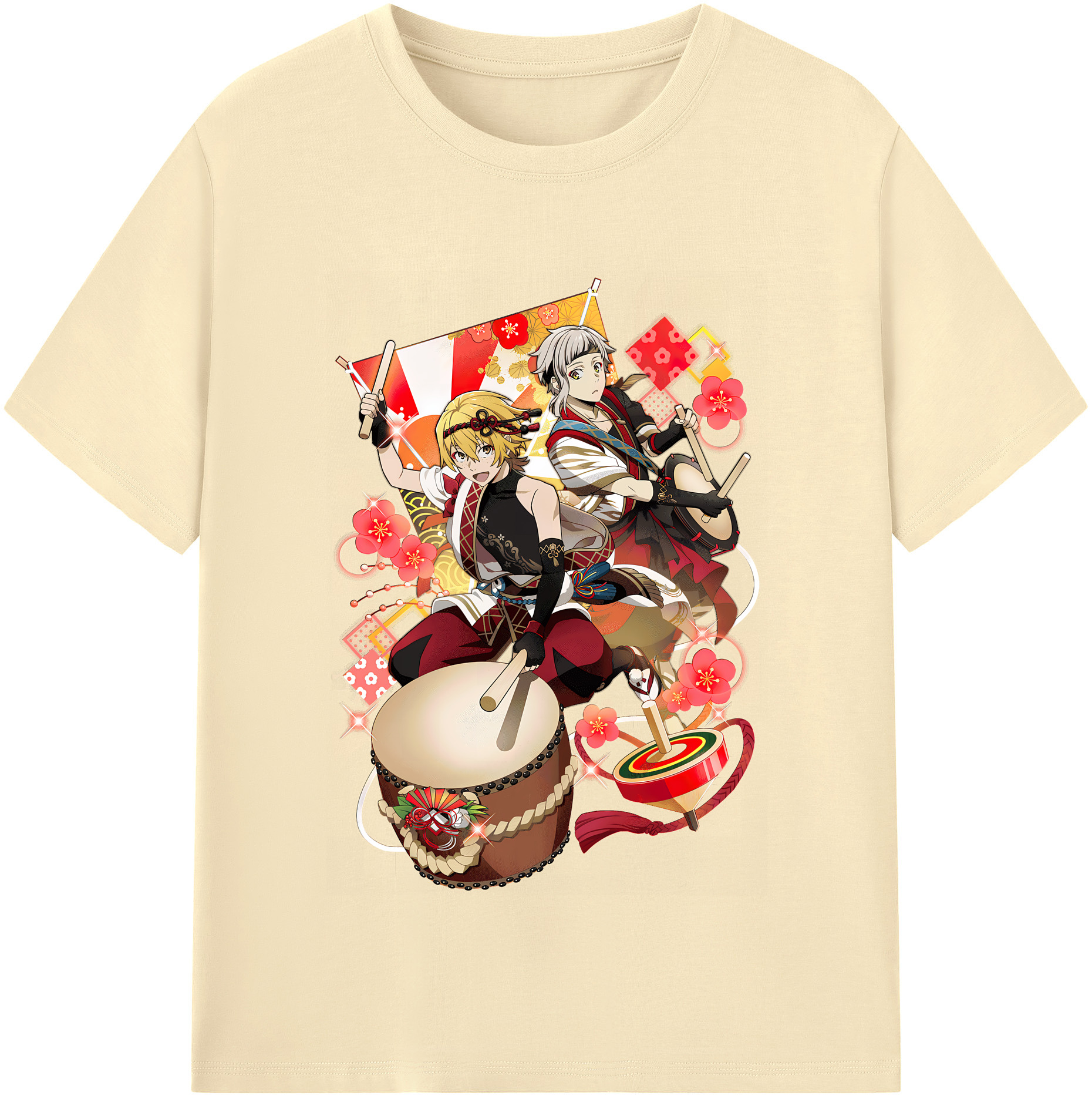 （画像用） 文豪ストレイドッグス Bungo Stray Dogs 綿100％半袖Tシャツ（フロントプリント）